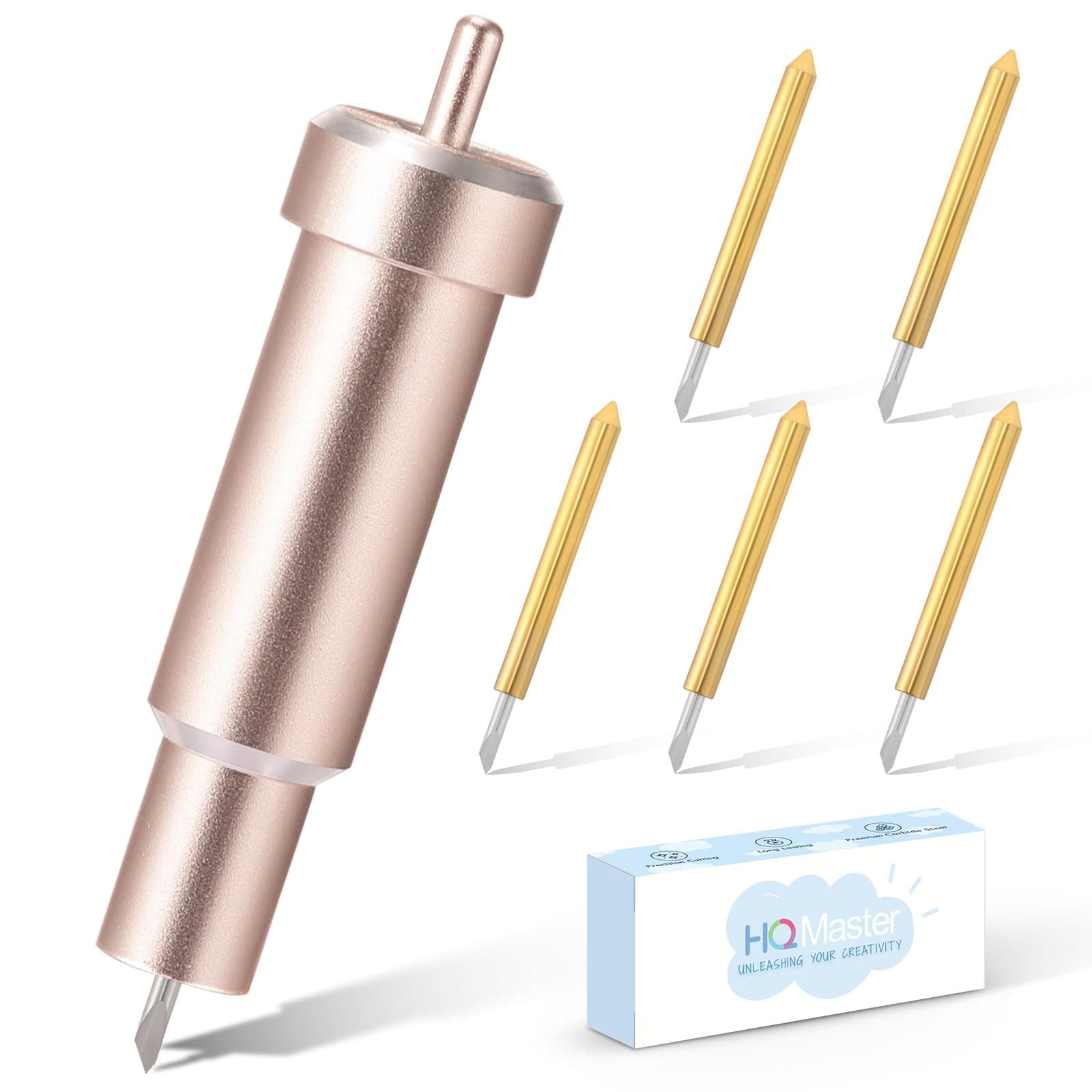 HQMaster Premium Fine Point Blade and Holder Kit Compatible with Explore 3/Air 2/Air/One/Maker 3/Maker Cutting Machine Replacement Blades for Glitter Vinyl, Cardstock, Faux Leather, Adhesive Foil