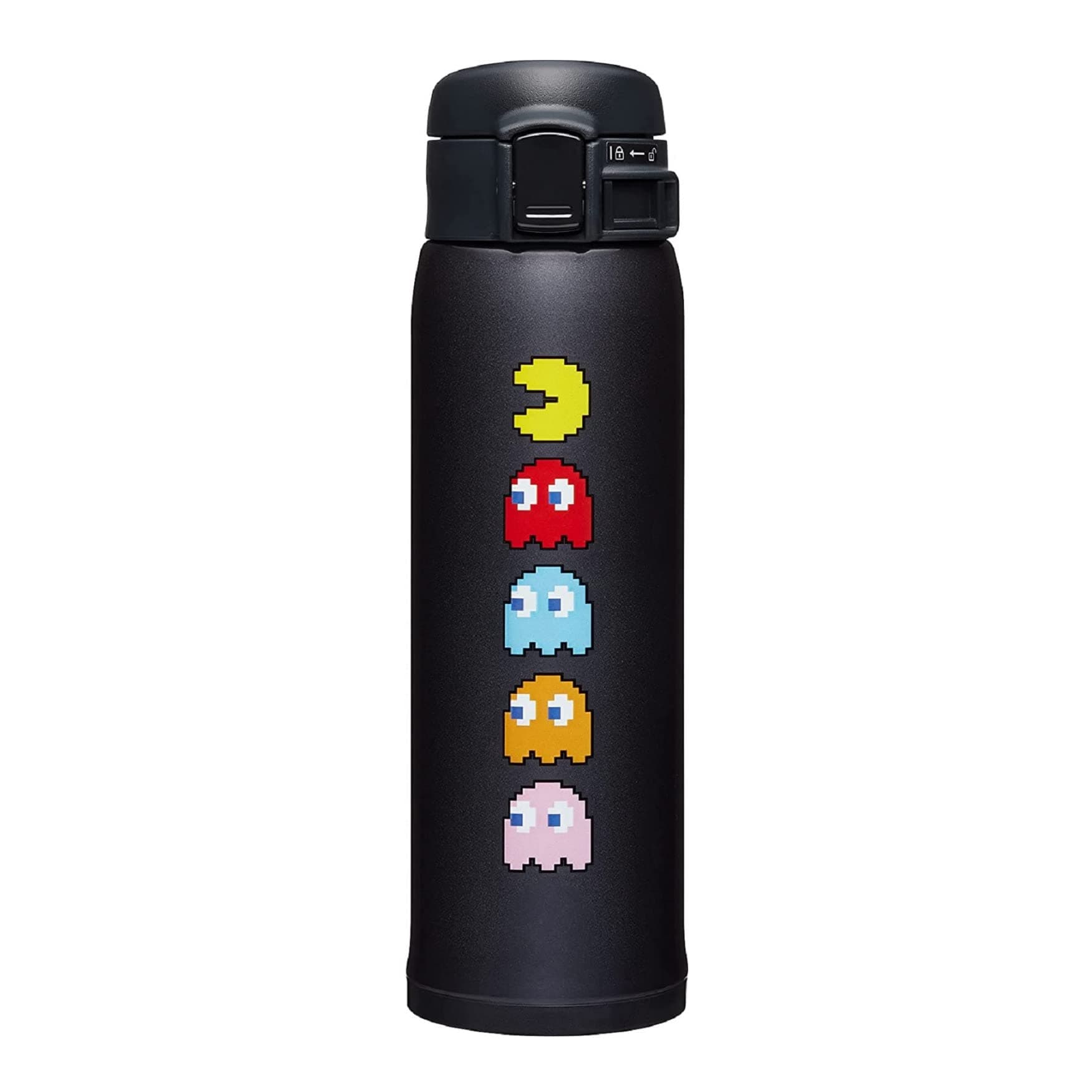 SM-SHE48PABA Stainless Steel Mug (16 oz, PAC-MAN Black)