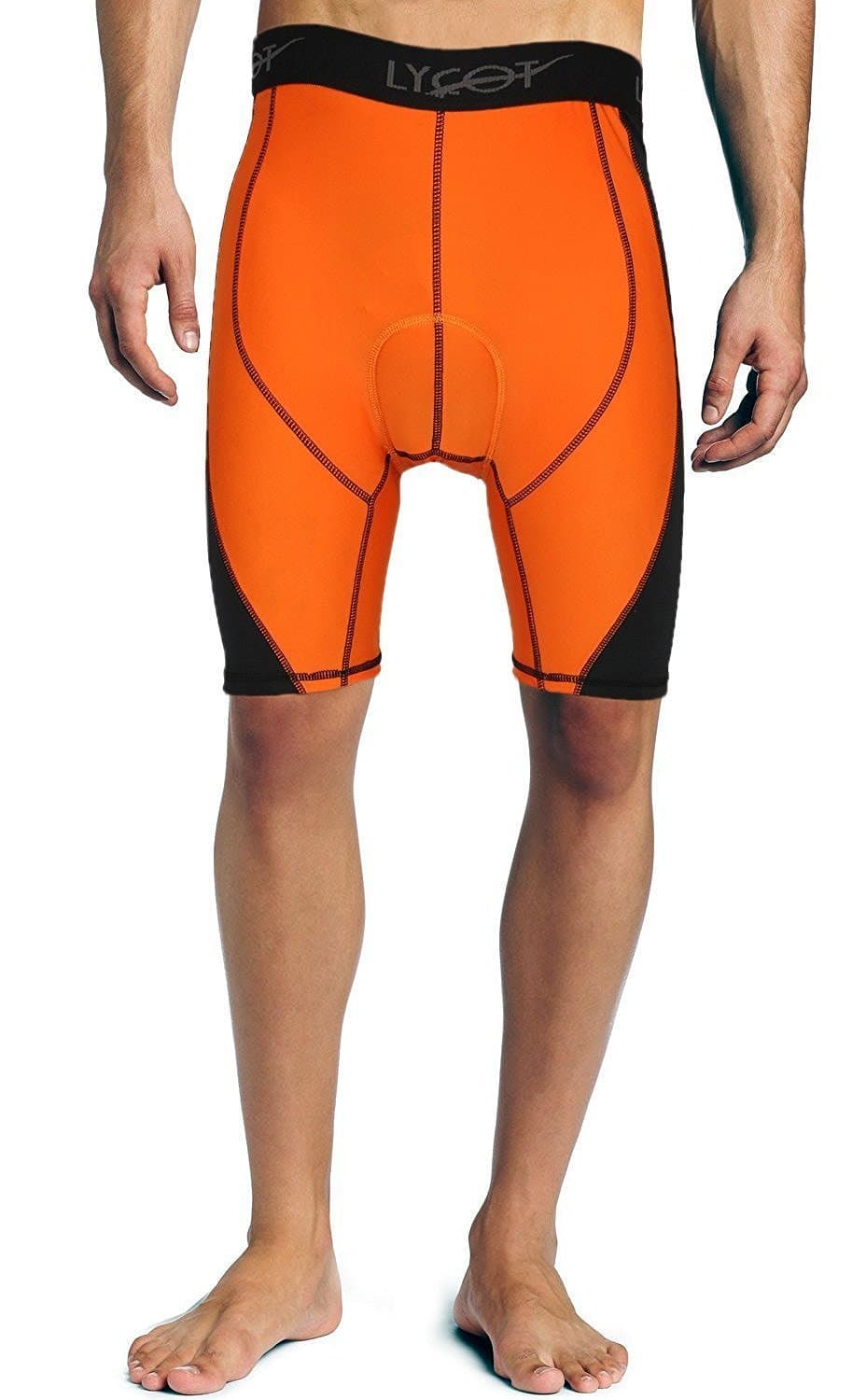 Lycot 5T Active Compression Padded Cycling Shorts Base Layer Running Tights for Mens & Women