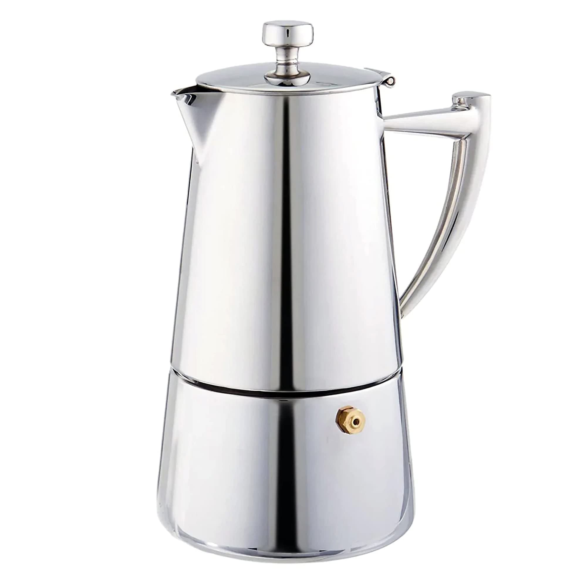CUISINOXRoma 6 Cup Moka Espresso Stovetop Coffeemaker in Stainless Steel