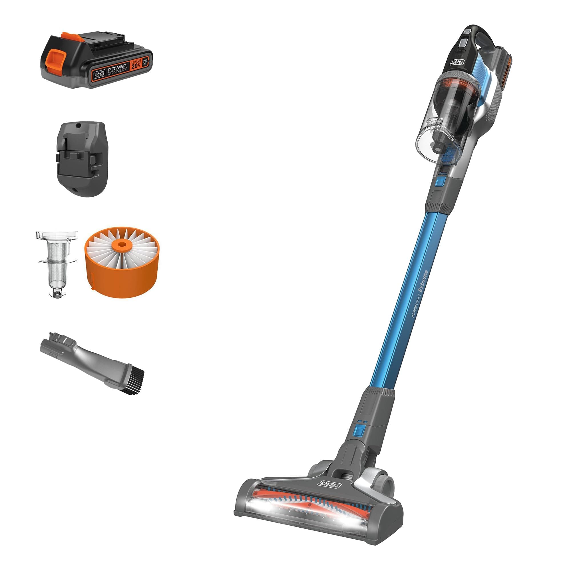 BLACK + DECKER Powerseries Extreme BSV2020G, Stick Vacuum, Blend, Blue, One Size