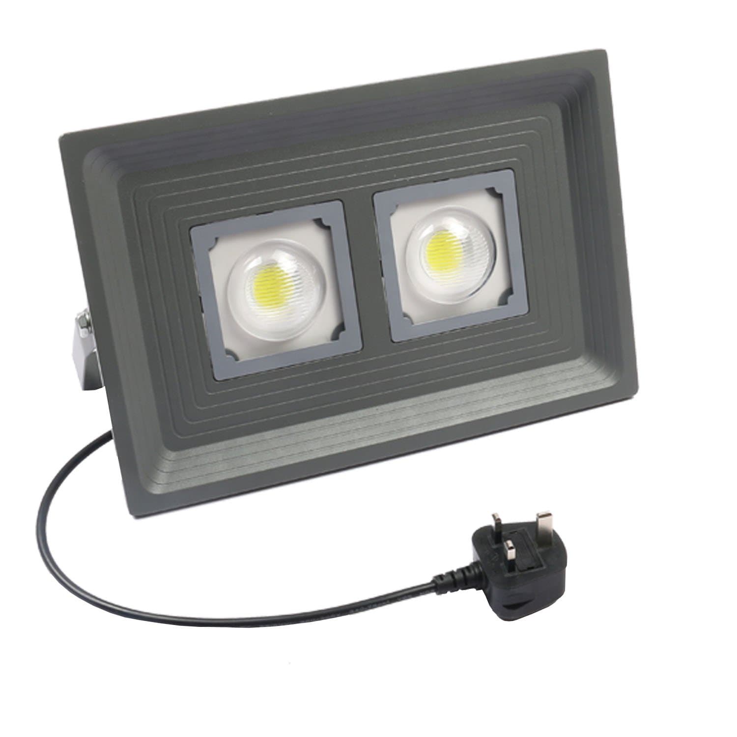 Borlans 100W Outdoor LED Floodlight,Waterproof IP65,400w Halogen Bulb Equivalent,Daylight White 6500K,LED Security Lights,Energy Saving Spotlights,8000LM Wall Washer Light[Energy Class A+]