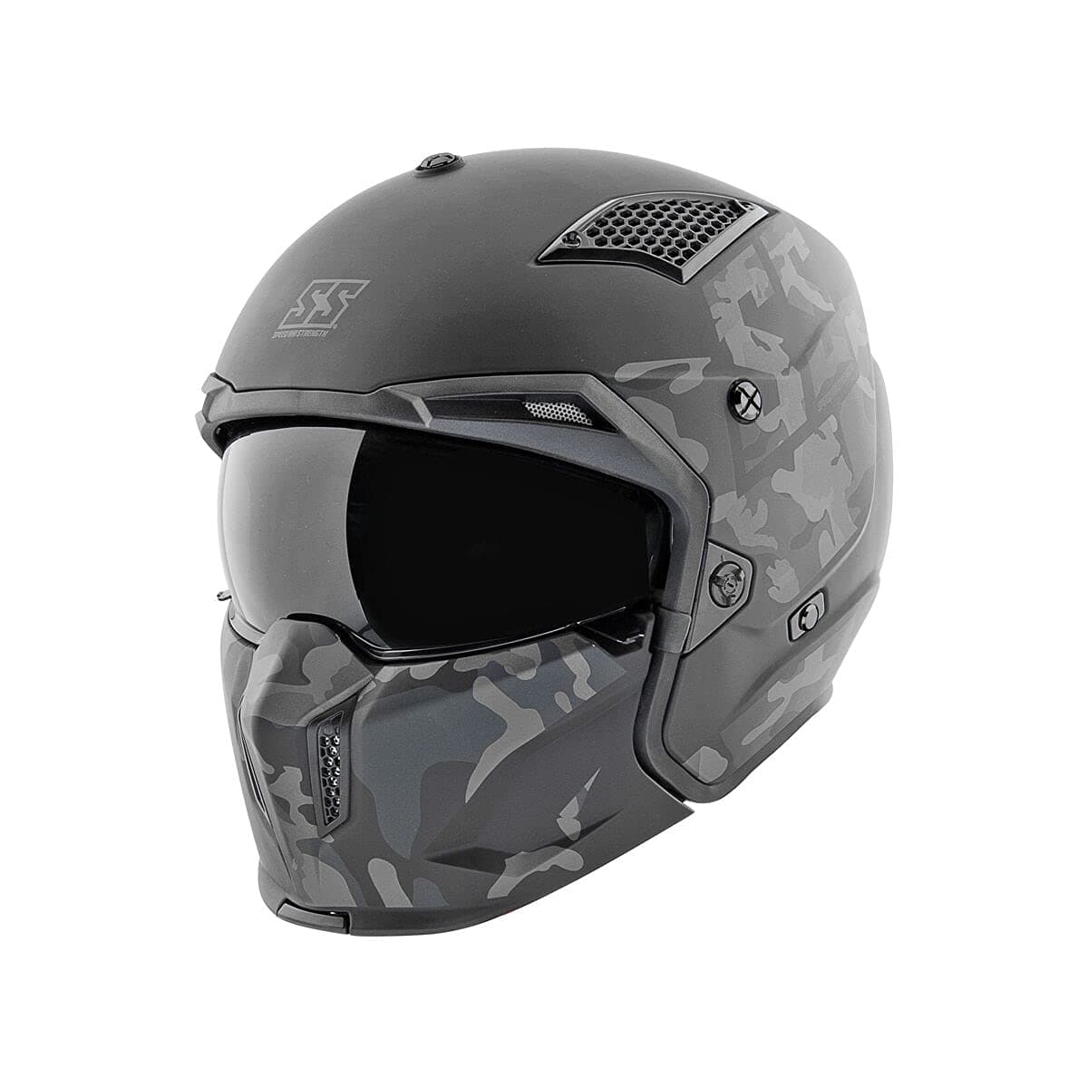 Speed and Strength SS2400 Call To Arms Helmet, Black/Camo, Large