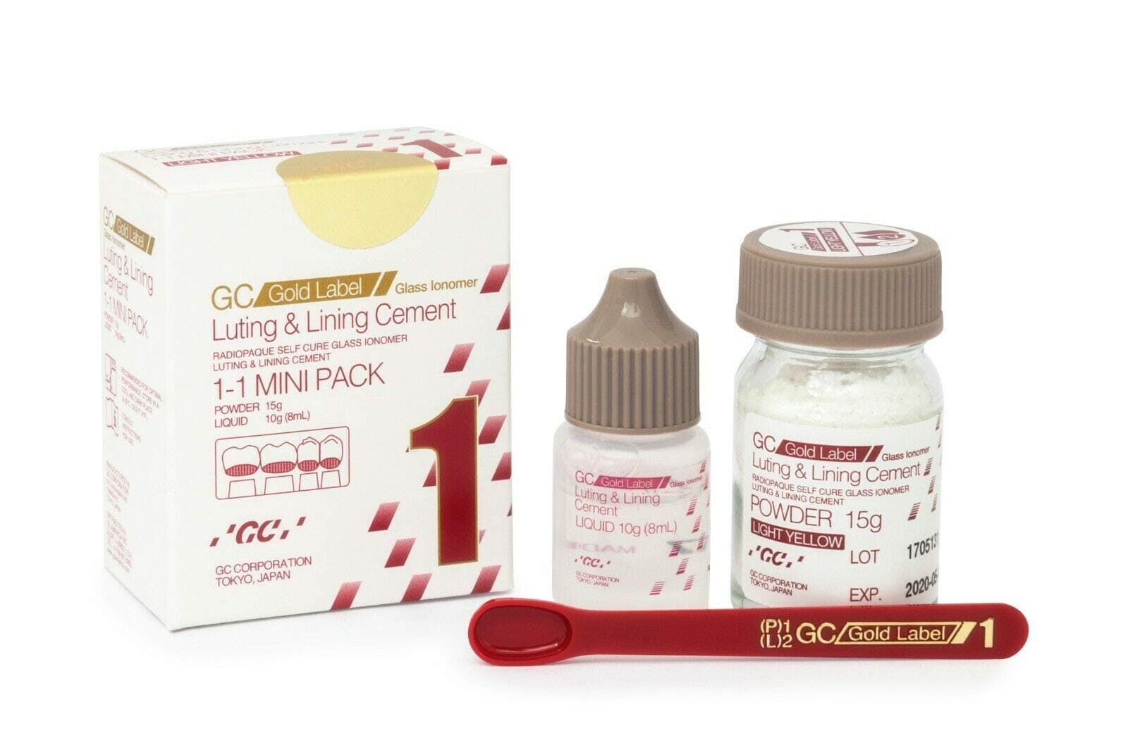 GC Type 1 Mini GIC Glass Ionomer Dental Cement 3 to 5 Days Fast Delivery by DHL Express