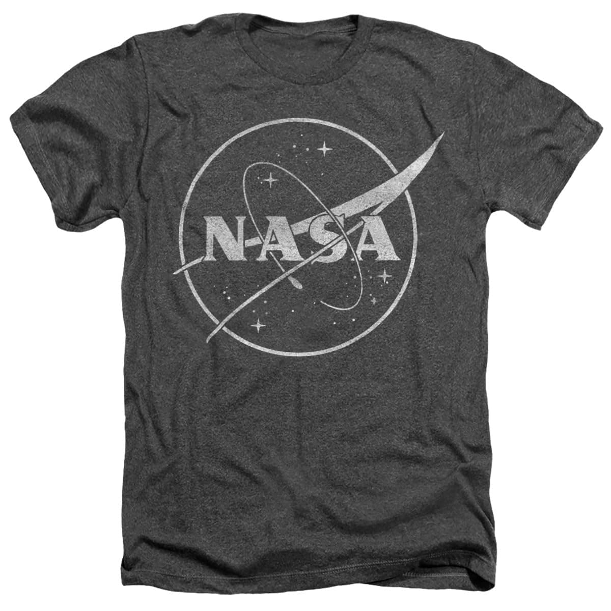 NASA Logo One Color Unisex Adult Heather T Shirt