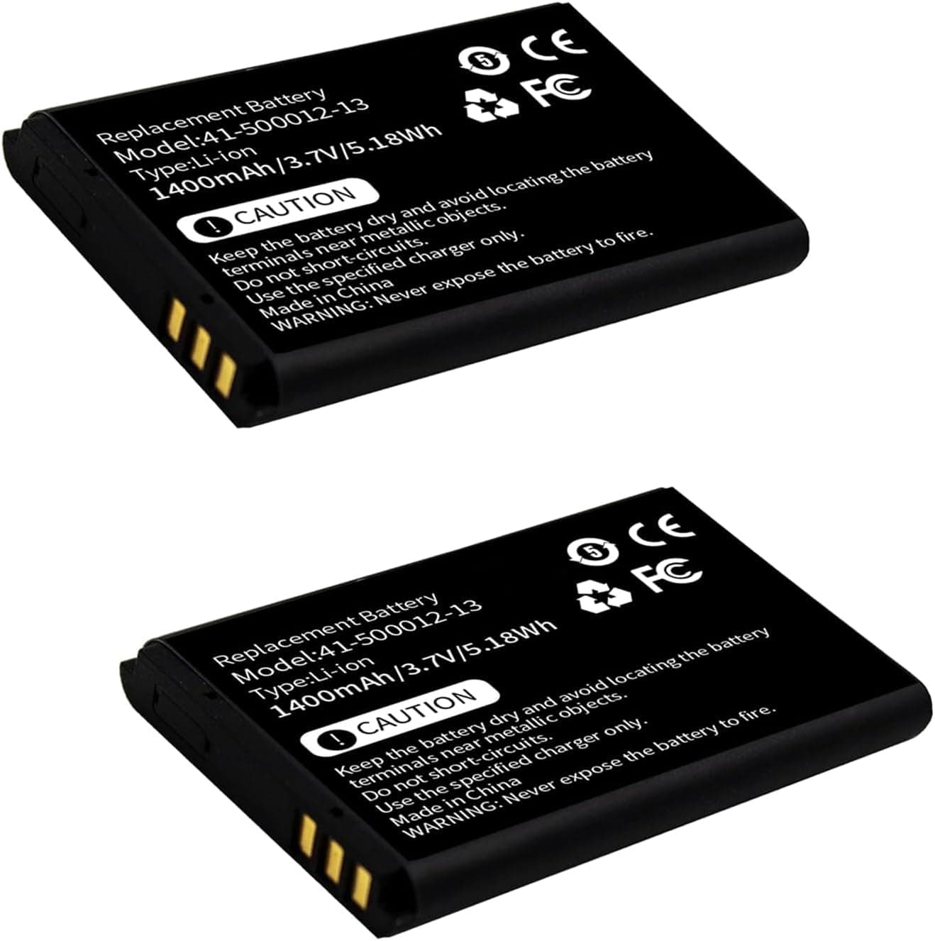 1400mAh (2 Pack) Replacement Battery for RTI 41-500012-13 ATB-1100-SANUF ATB-1100-sy3450,fits for RTI Pro, Pro24.i, Pro24.r, Pro24.r v2, Pro24.z,3.7V