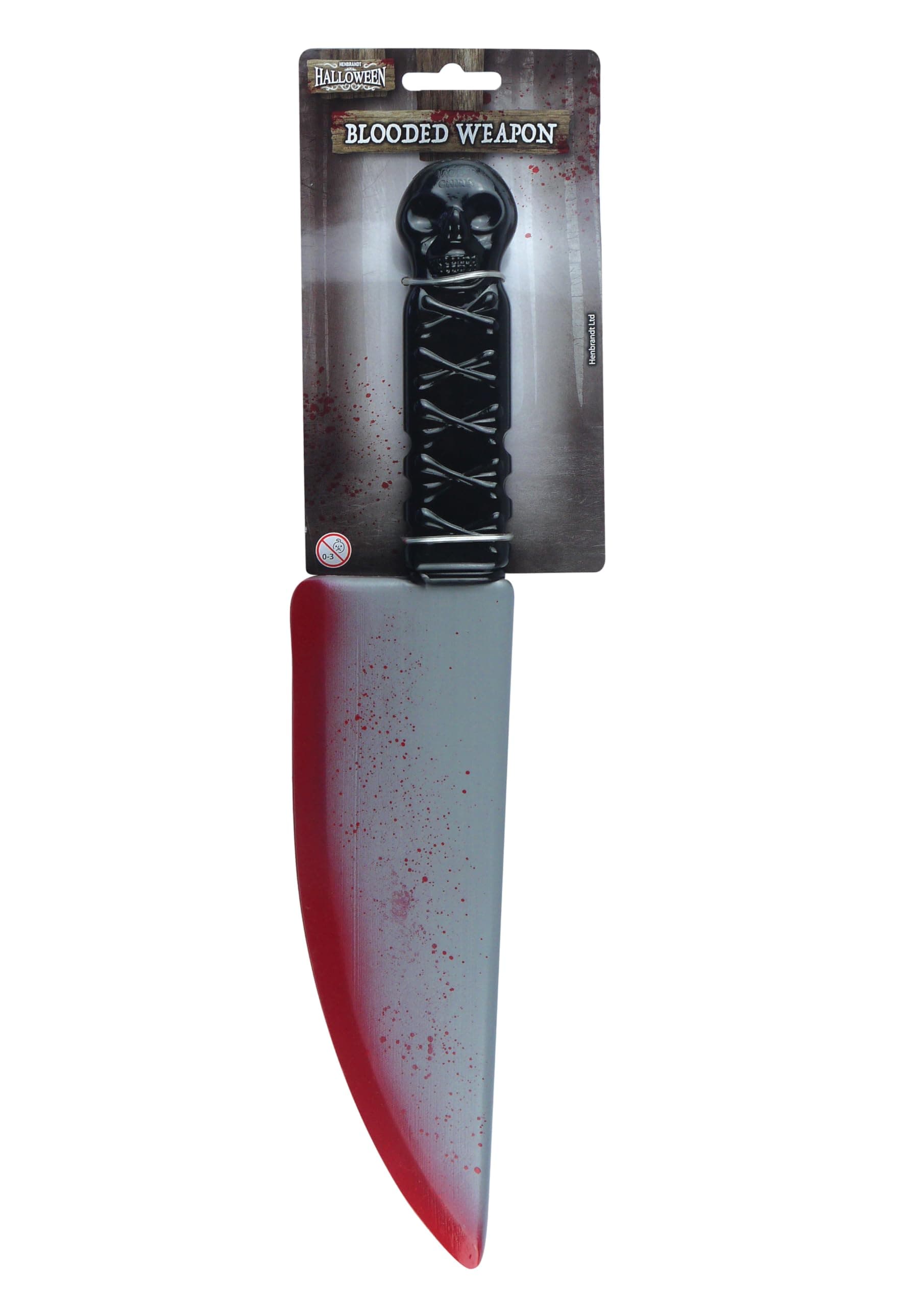 Blooded Plastic Knife Weapon Halloween Prop 38cm