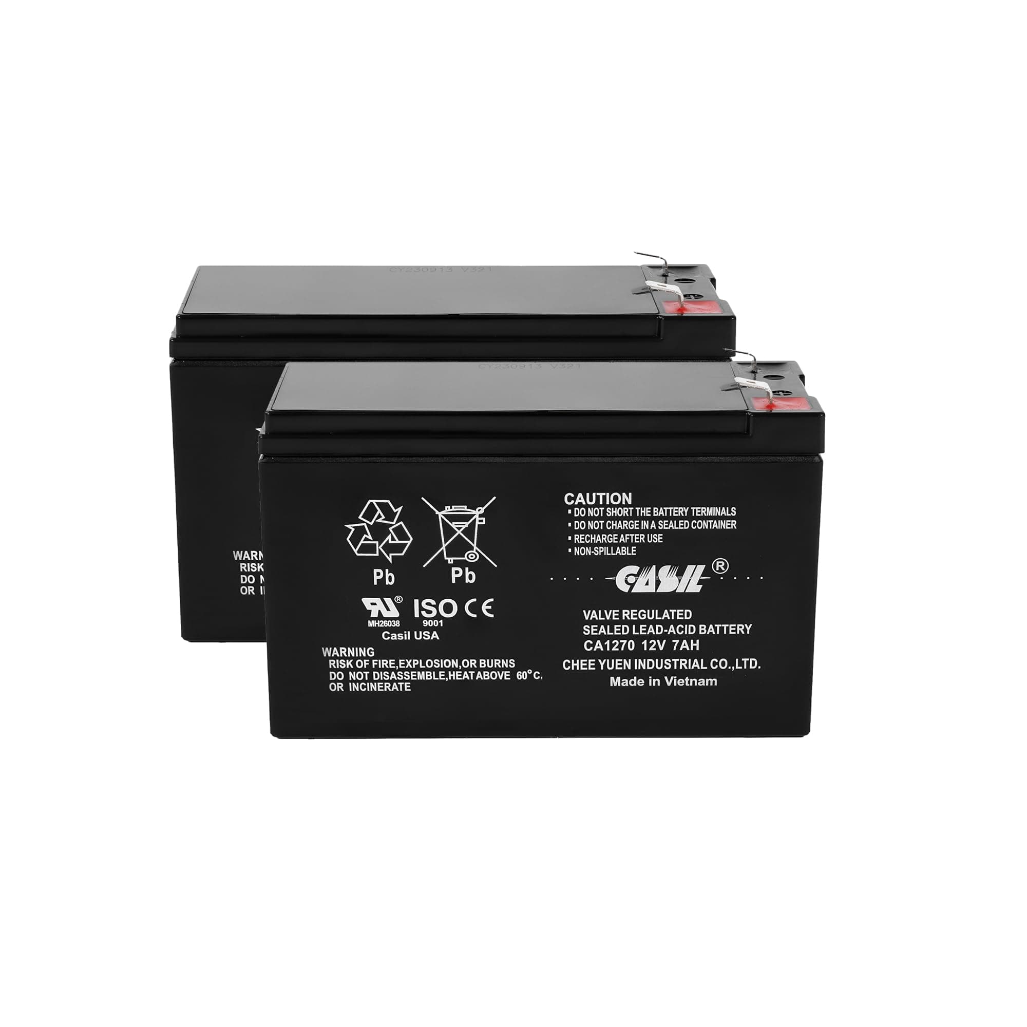 12v 7ah Battery CA1270 for Bella Betty Daisy Vapo Razor ES300, E300, E200, 12V Razor Pocket mod Battery, Replacement for Razor 2 Pack