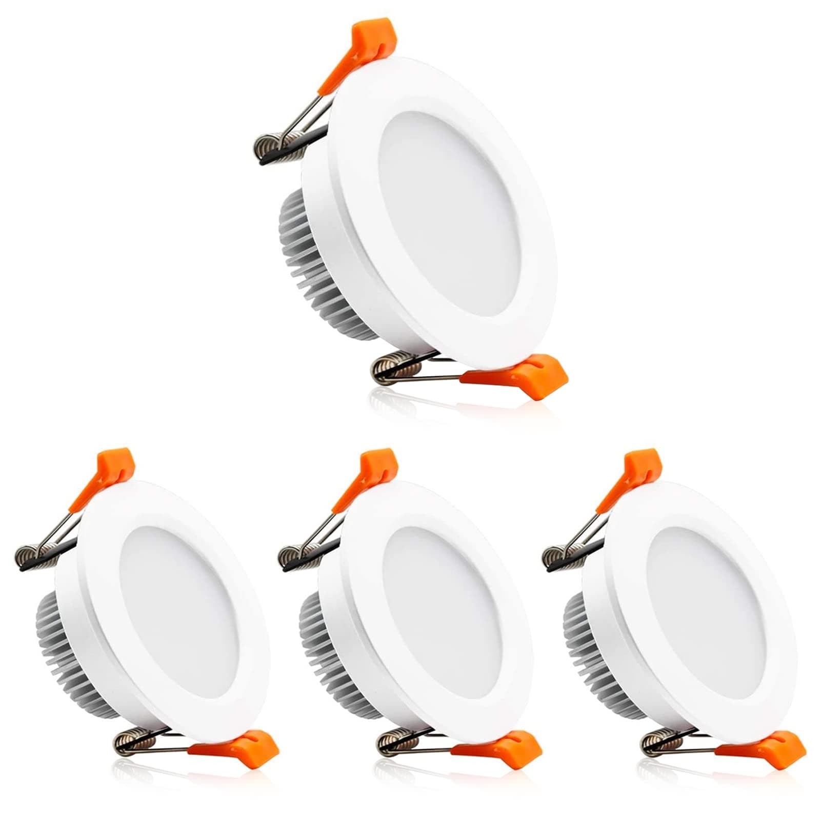 2 Inch LED Downlight, Recessed Lighting Dimmable Ceiling Light, 3W, 3000K Warm White, CRI80 with LED Driver(35W Halogen Equivalent), 4 Pack