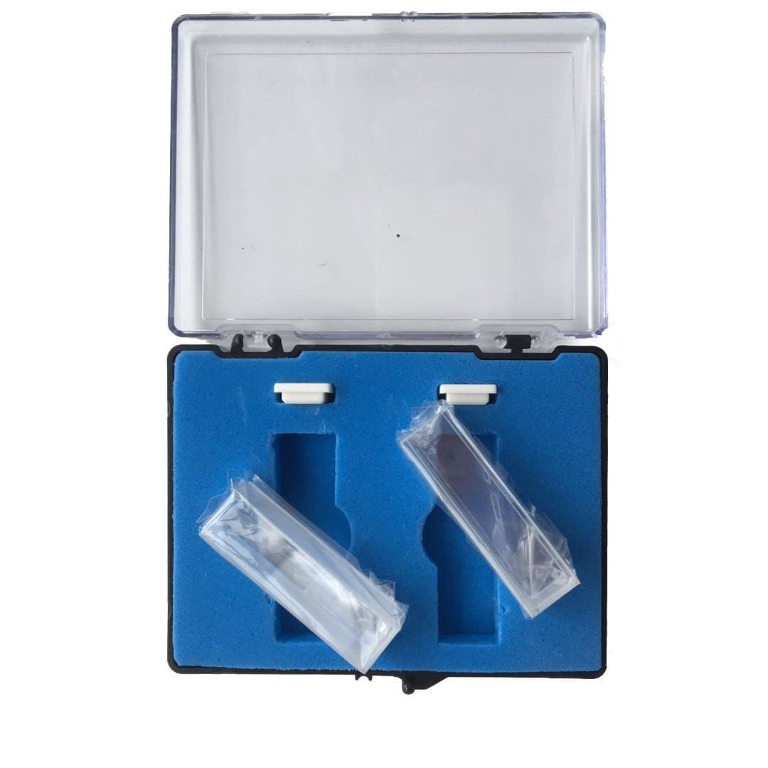 Quartz Cuvette, 2 pcs Standard 10mm 3.5ml spectrometer cell (Right Angle)