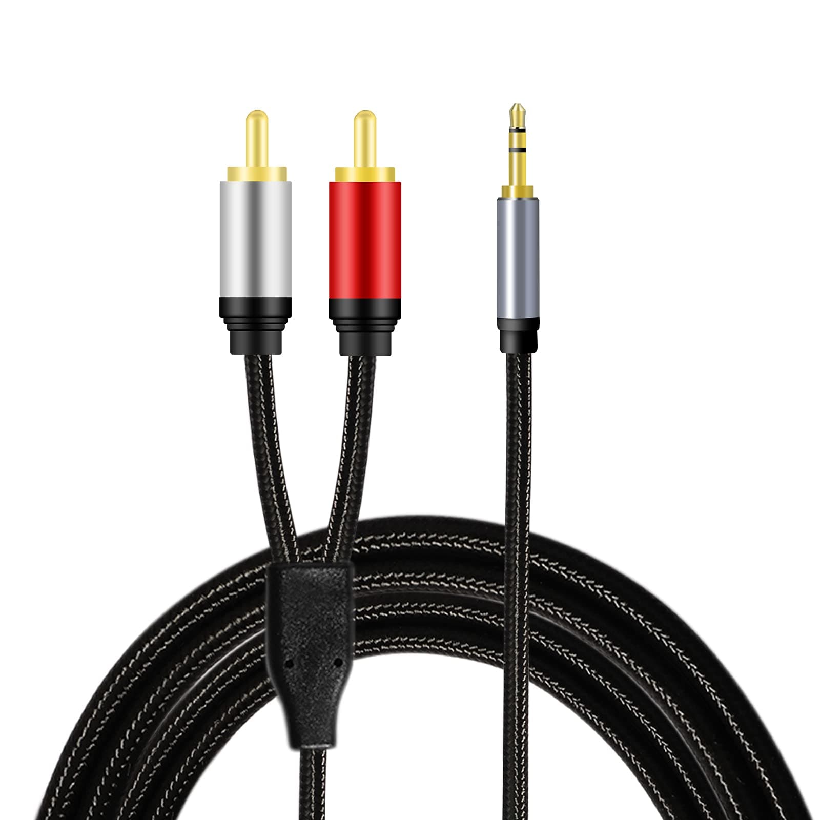 3.5mm Male to 2RCA Audio Cable 3Ft,BELIPRO 1/8" TRS Stereo to Dual RCA Jack Adapter for Smartphones, MP3, Tablets, Home Theater…………