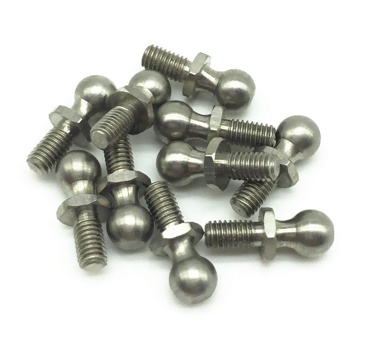 Treal Metal Steering Ball-Head Screws (10pcs-Pack) for Axial 1/10 RC Truck Wraith SCX10