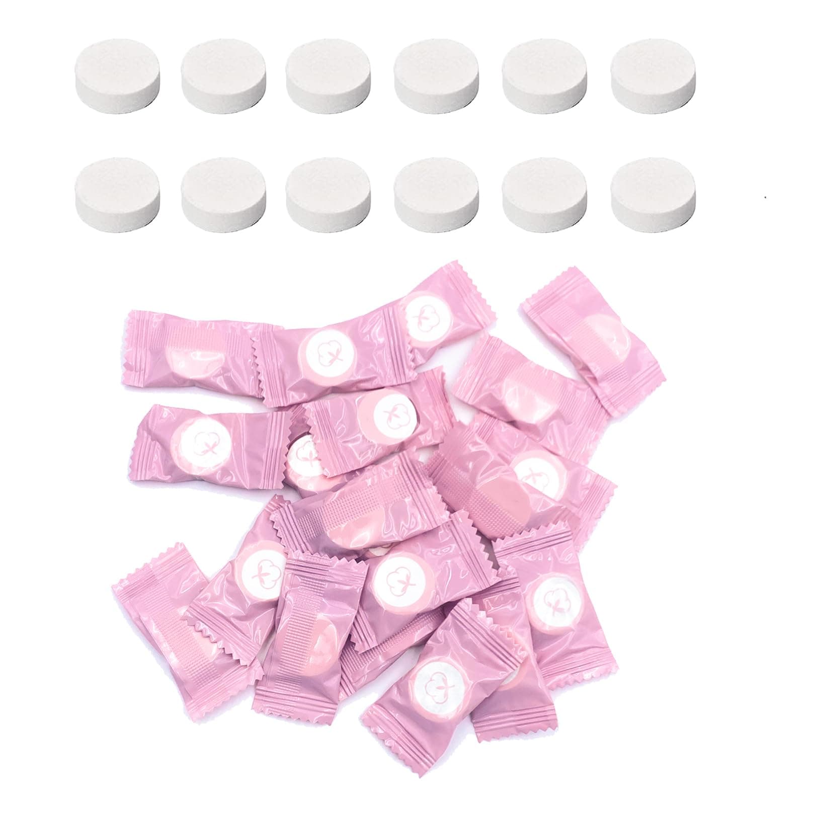 20 Pcs Disposable Compressed Towel Mini Coin Style, Disposable Portable Mini Coin Cotton Face Towel,Soft Facial Compressed Washcloth Hand Wipes for Travel, Home, Outdoor Sports, Hiking