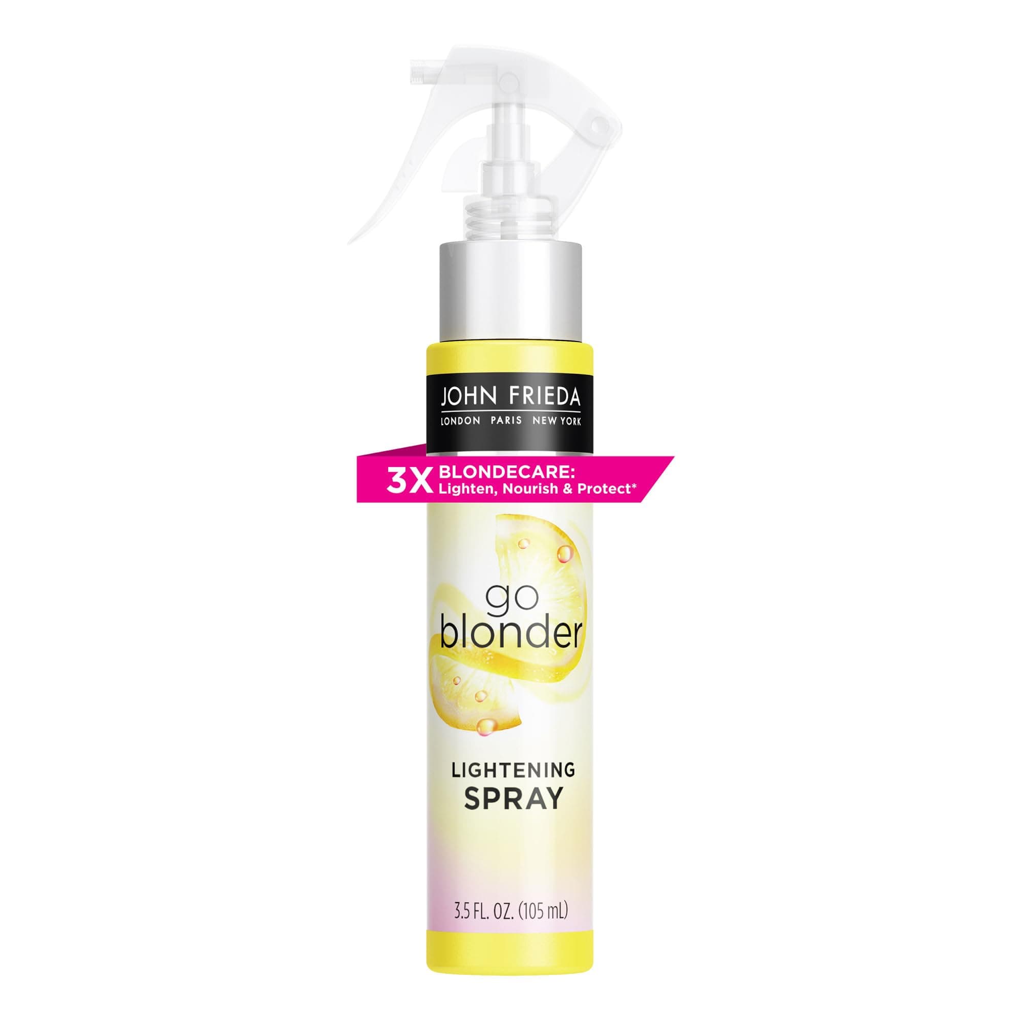 Sheer Blonde Go Blonder Lightening Spray, Controlled Hair Lightener to Gradually Lighten Hair, with Citrus and Chamomile BlondMend Technology, 3.5 Ounce