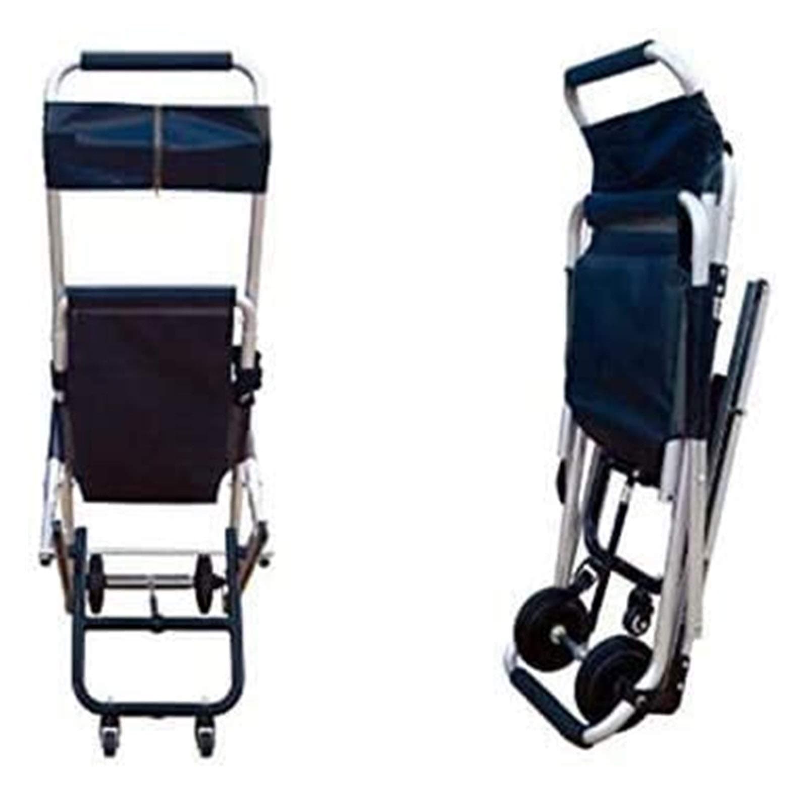 HNHN Portable Foldable Stair Stretcher Lift Stair Chair, Ambulance Firefighter Evacuation with Quick Release Buckles for Elderly 1124