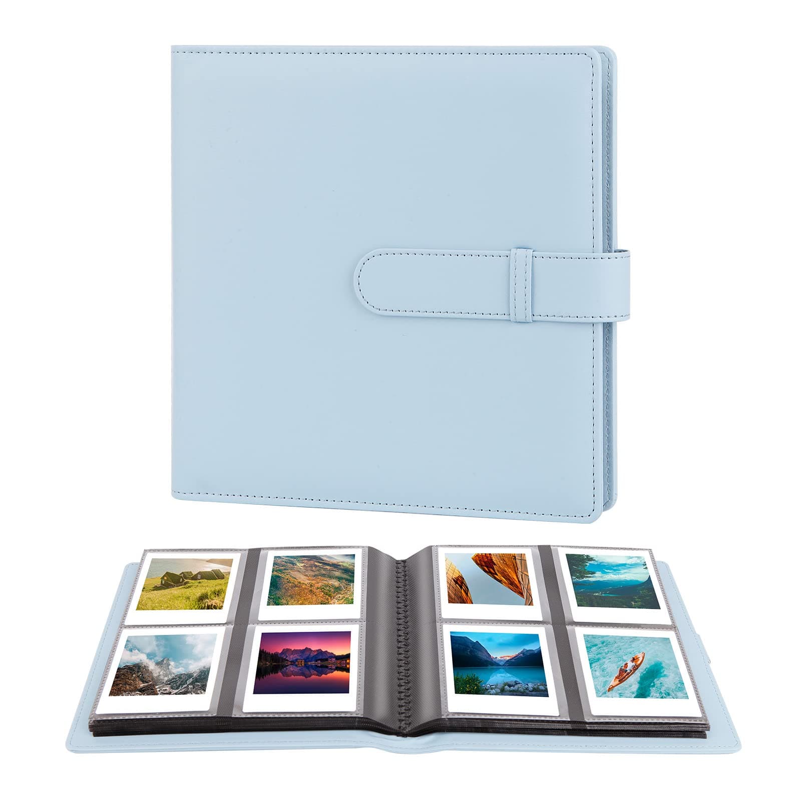 288 Pocket Photo Album for Fujifilm Instax Square SQ1/SQ6/SQ10/SQ20/SQ40 Instant Camera and Kodak Mini Shot 3 Film,Holds 3x3” Photos (Blue)
