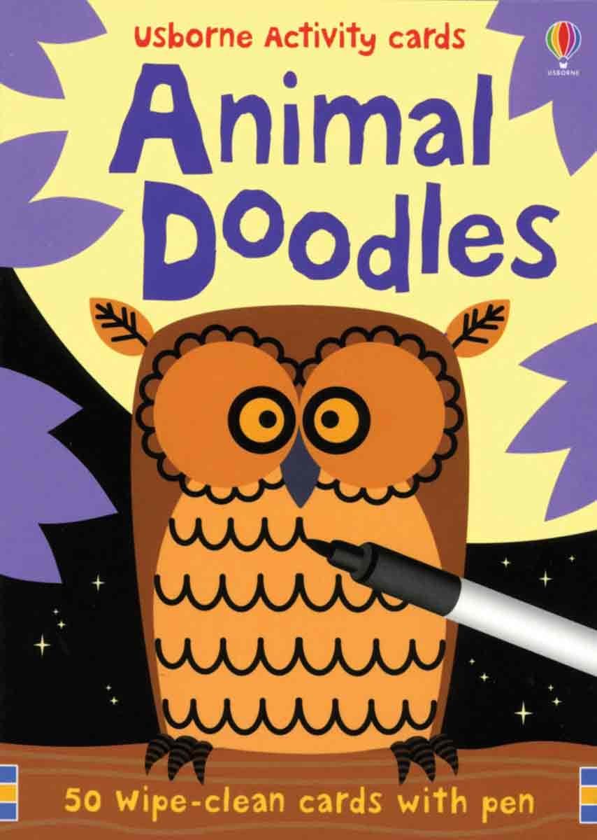 Animal Doodles (Usborne Activity Cards) Cards – January 1, 2010
