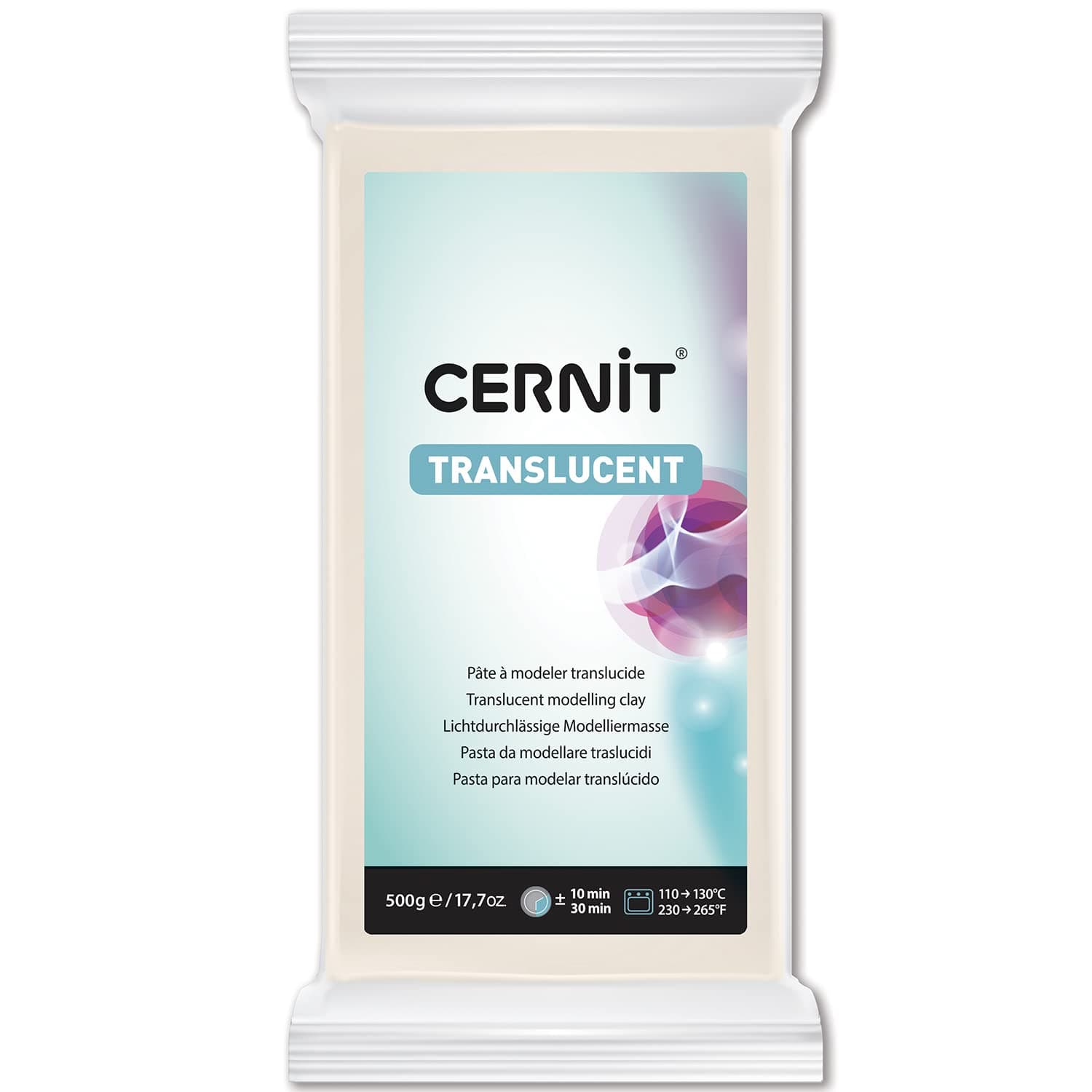 CERNIT 500 g Trans Clay, Translucent White