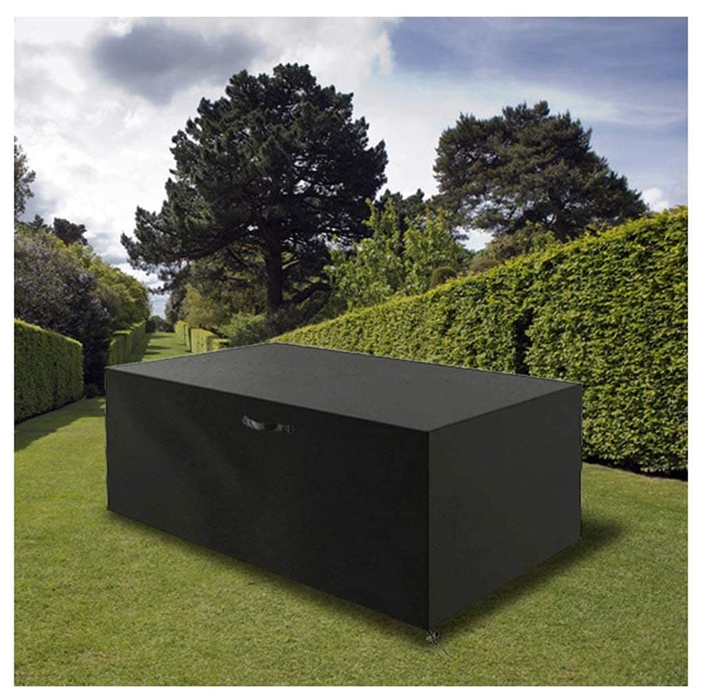 Mifengdaer Furniture Cover 210D Oxford Fabric PU Coating Garden Black Outdoor Cover Waterproof Dustproof Patio Furniture Covers 83.9" 52" 27.6"-Black