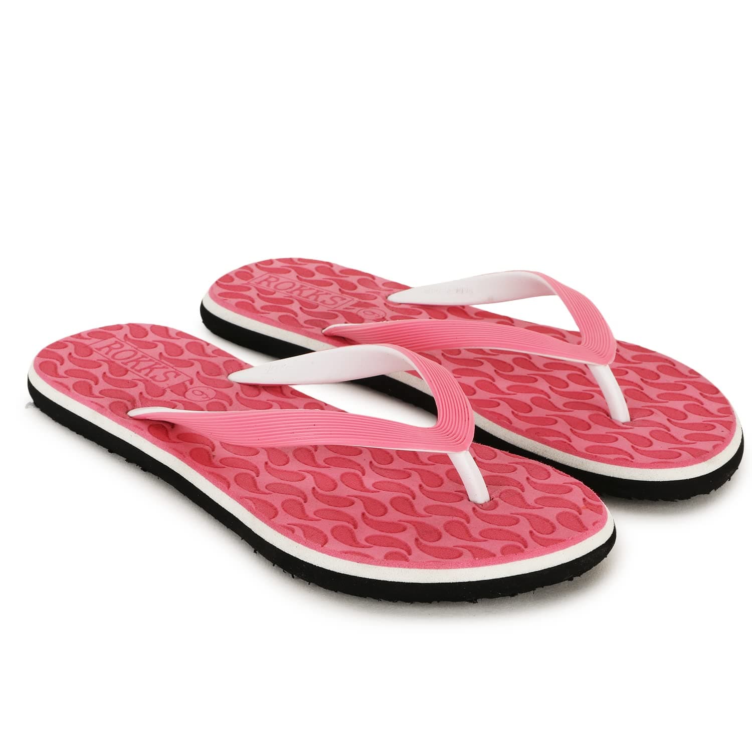ROKKSSoft comfortable and stylish flip flop slippers for Women (flat hawai - 012)
