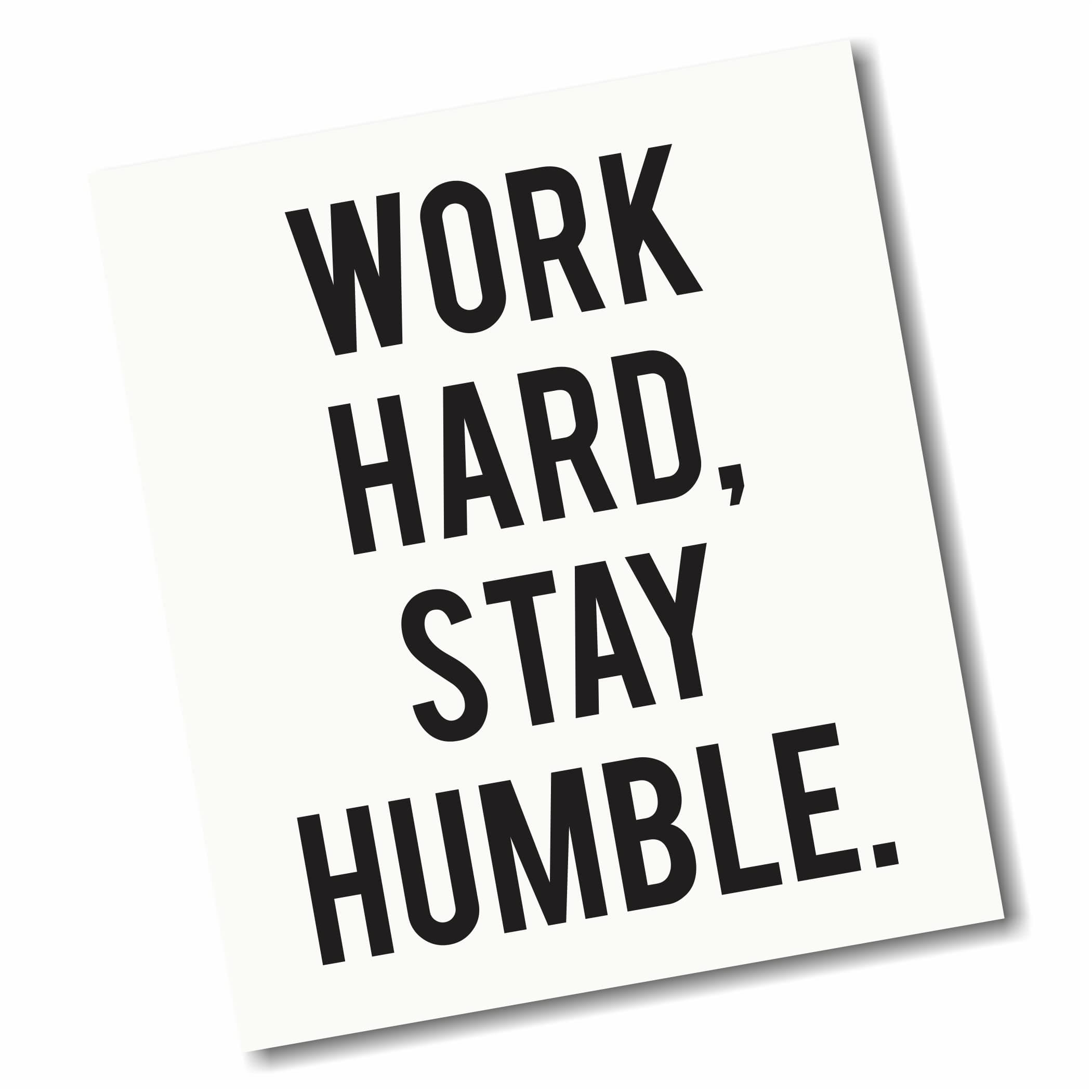 Work Hard Motivational Sticker Decal 13" 15" 17" Keyboard Mousepad Trackpad Laptop Inspirational Sticker