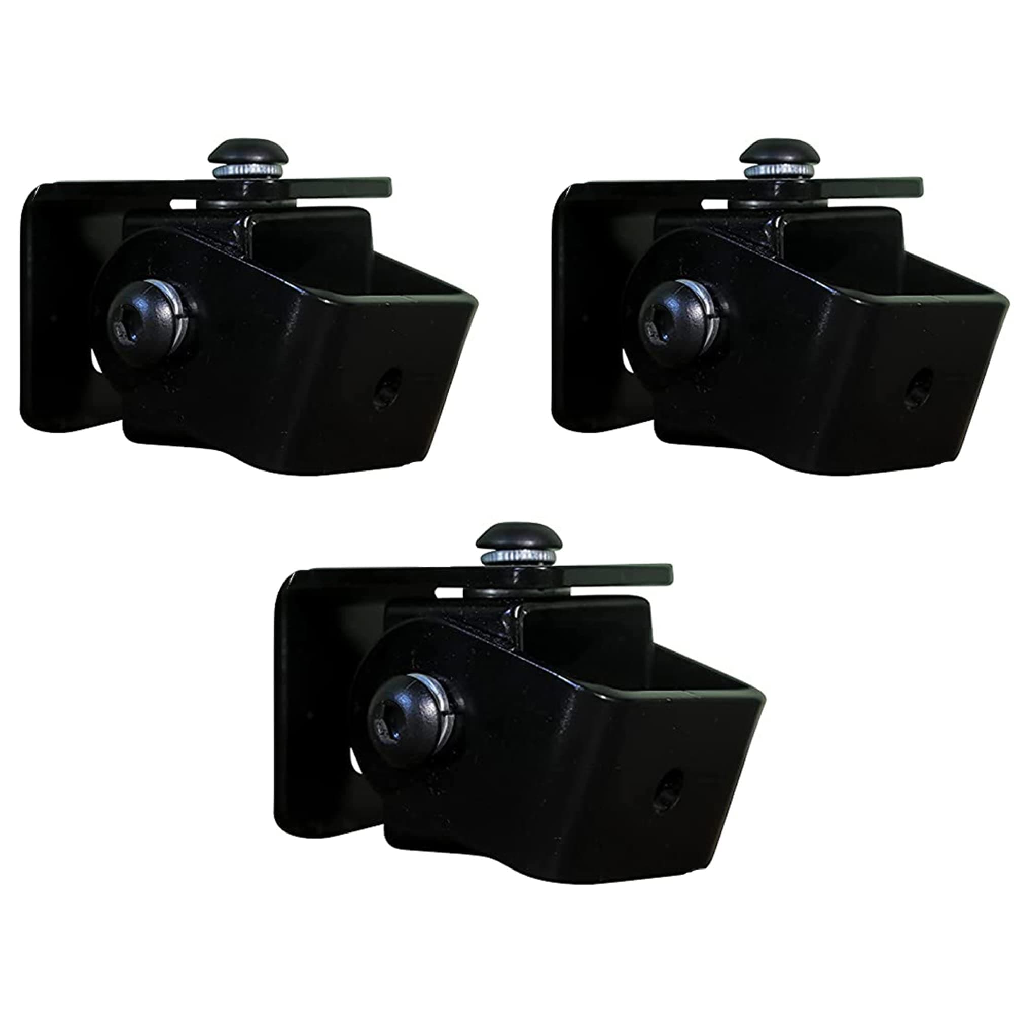 SWM- D2 - Speaker Wall Mount - Bracket 3 Nos for M4 / M5 / 1/4'' x 20UNC Thread Hole/Keyhole Speakers - with Flexible Positioning Angle (Pack of 3)