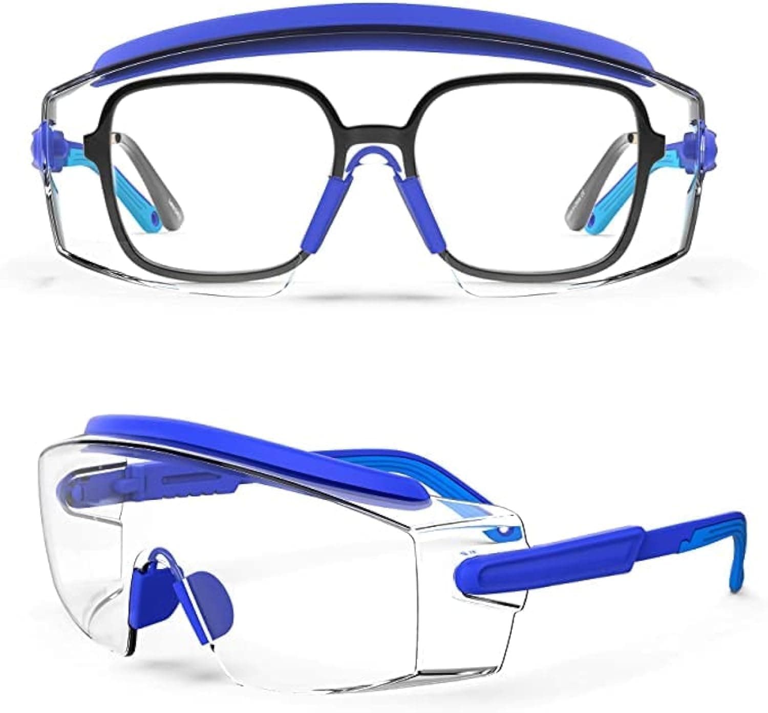 Anti Fog Safety Glasses Safety Goggles Over Glasses Protective Glasses with Anti Scratch Lenses Adjustable