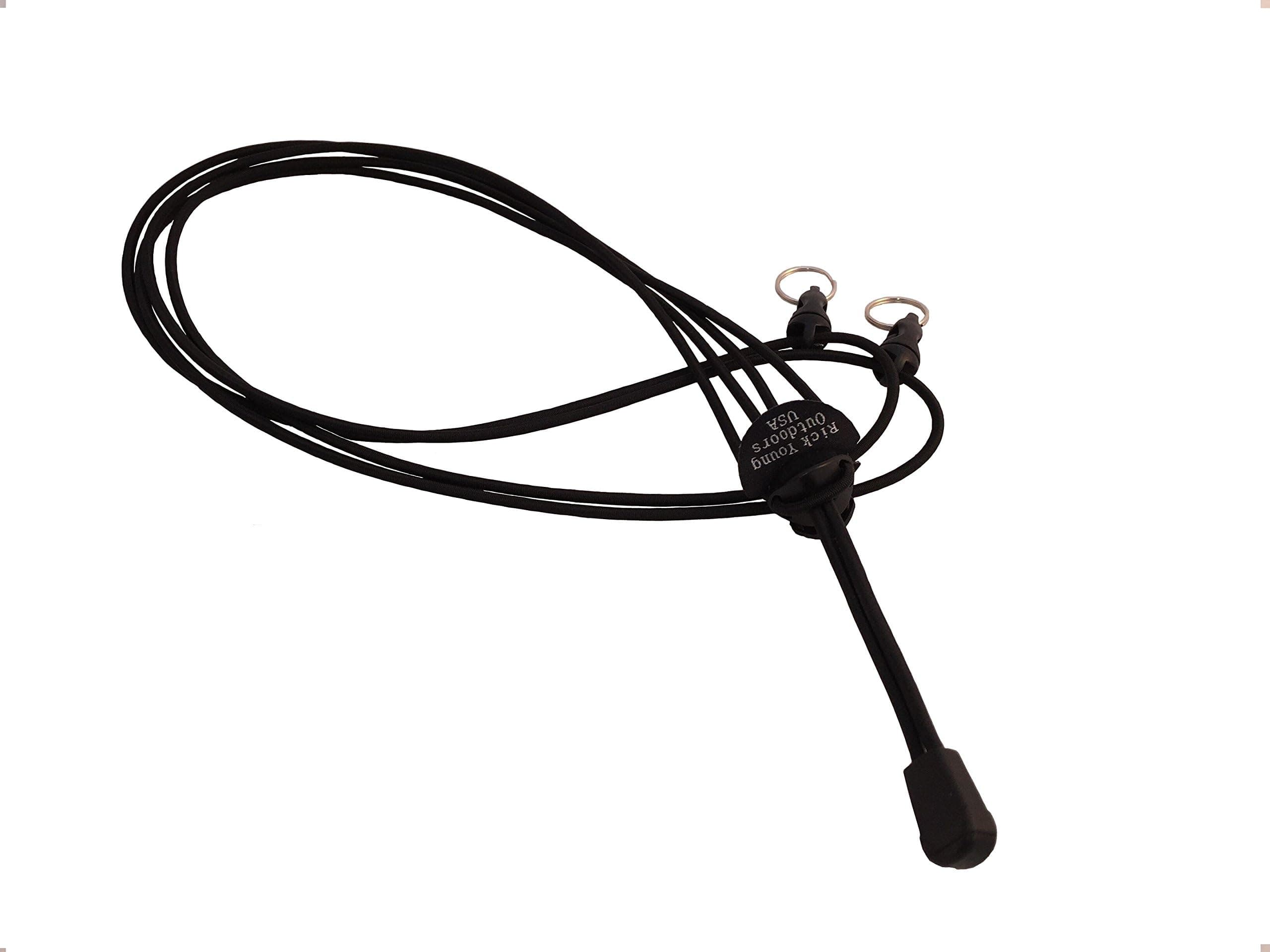 Rick Young Outdoors Premium Binocular Harness - Adjustable Chest Strap for Hunting, Birding & Hiking - Comfortable Waterproof Quick-Release System (Black)