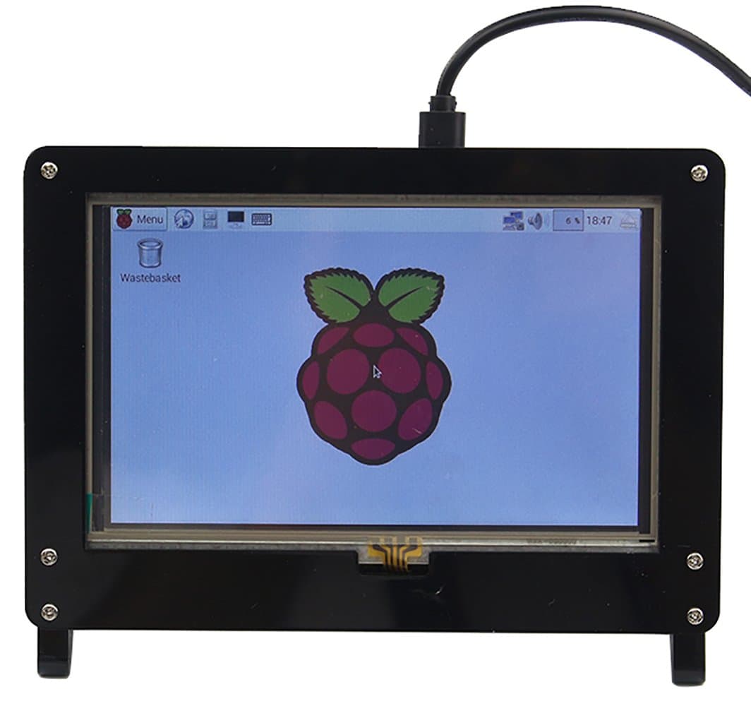 Guhui Case for Raspberry pi 3 Model B 5 Inch Touch Display (Compatible for LANDZO 5 inch Display)