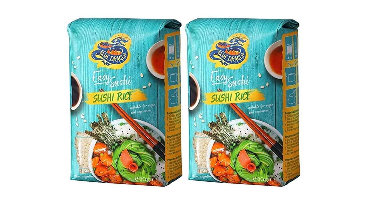 Blue Dragon Sushi Rice (500g, Pack of 2)