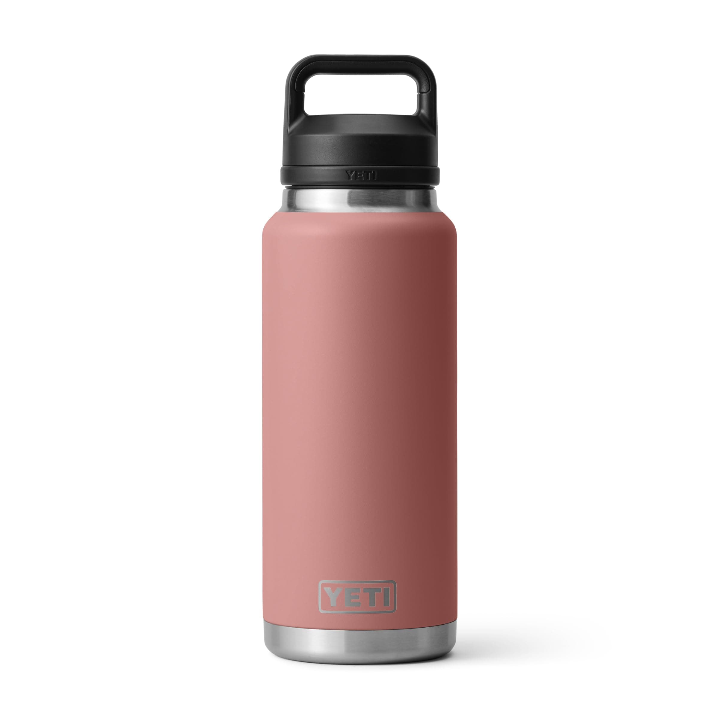 YETI Rambler 36 oz Bottle, Vacuum Insulated, Stainless Steel with Chug Cap, Sandstone Pink