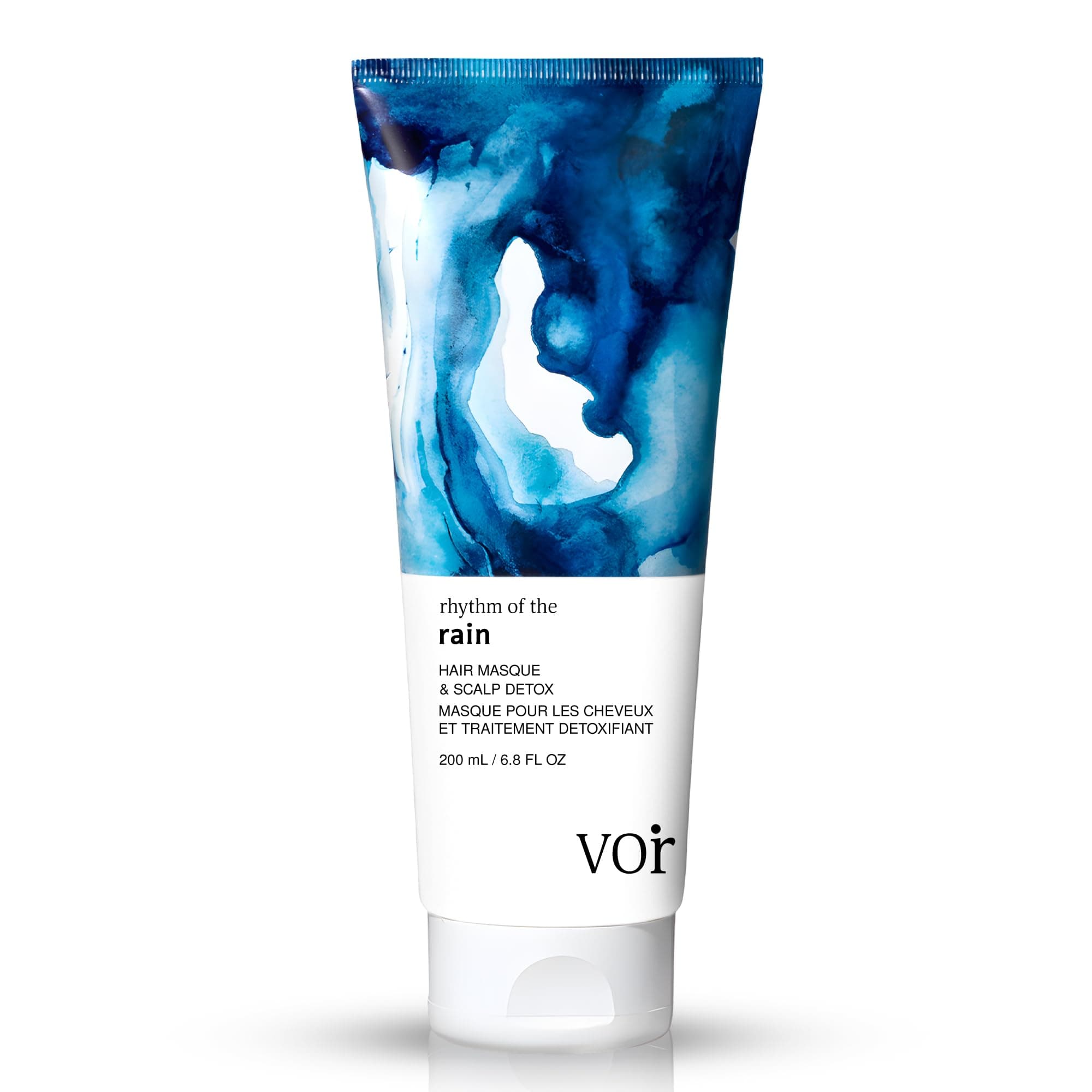 Voir Haircare Rhythm of the Rain Deep Conditioning Hair Mask with Argan Oil + Rosebay & Red Clover Extracts - Hair Mask for Damaged Hair - Scalp Detox + Restore Damage - Sulfate Free - 6.8 Fl Oz