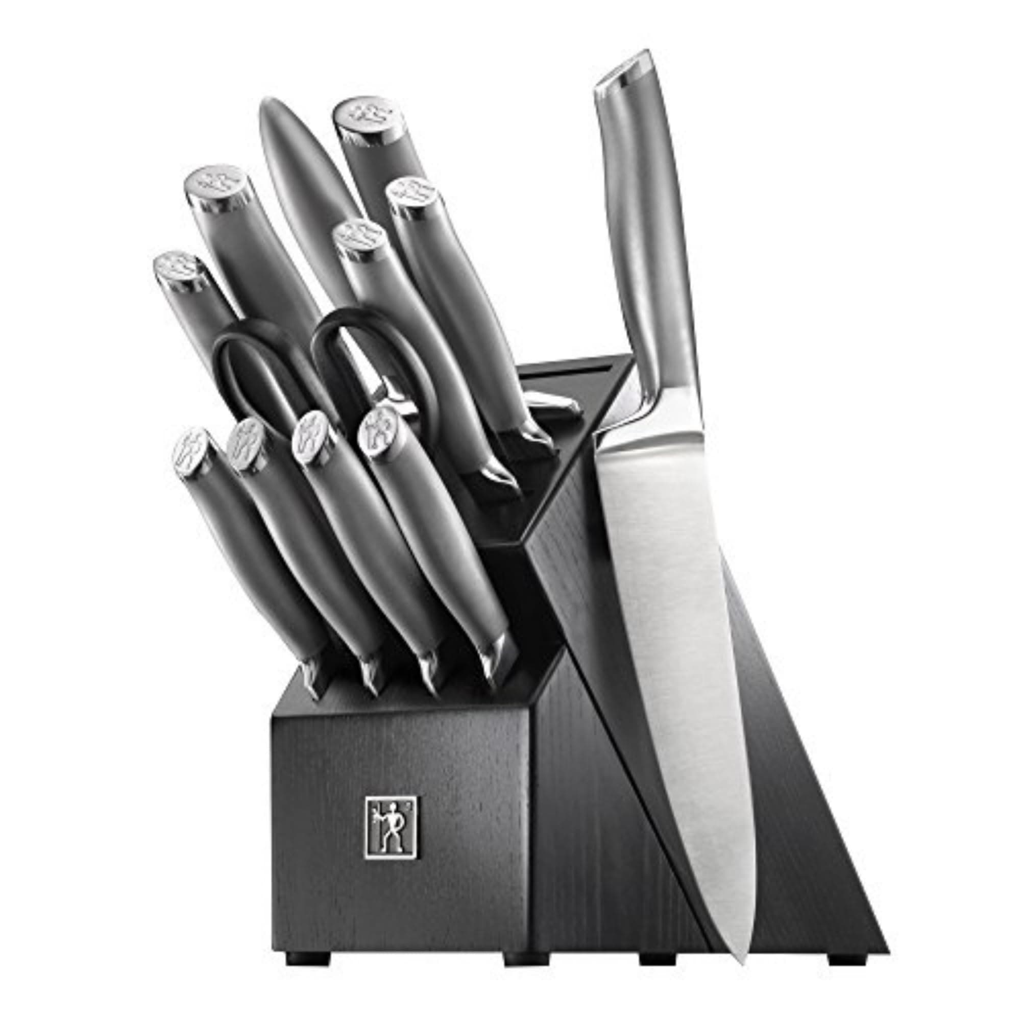 HENCKELS J.A International Modernist 13-pc Knife Block Set, Black…