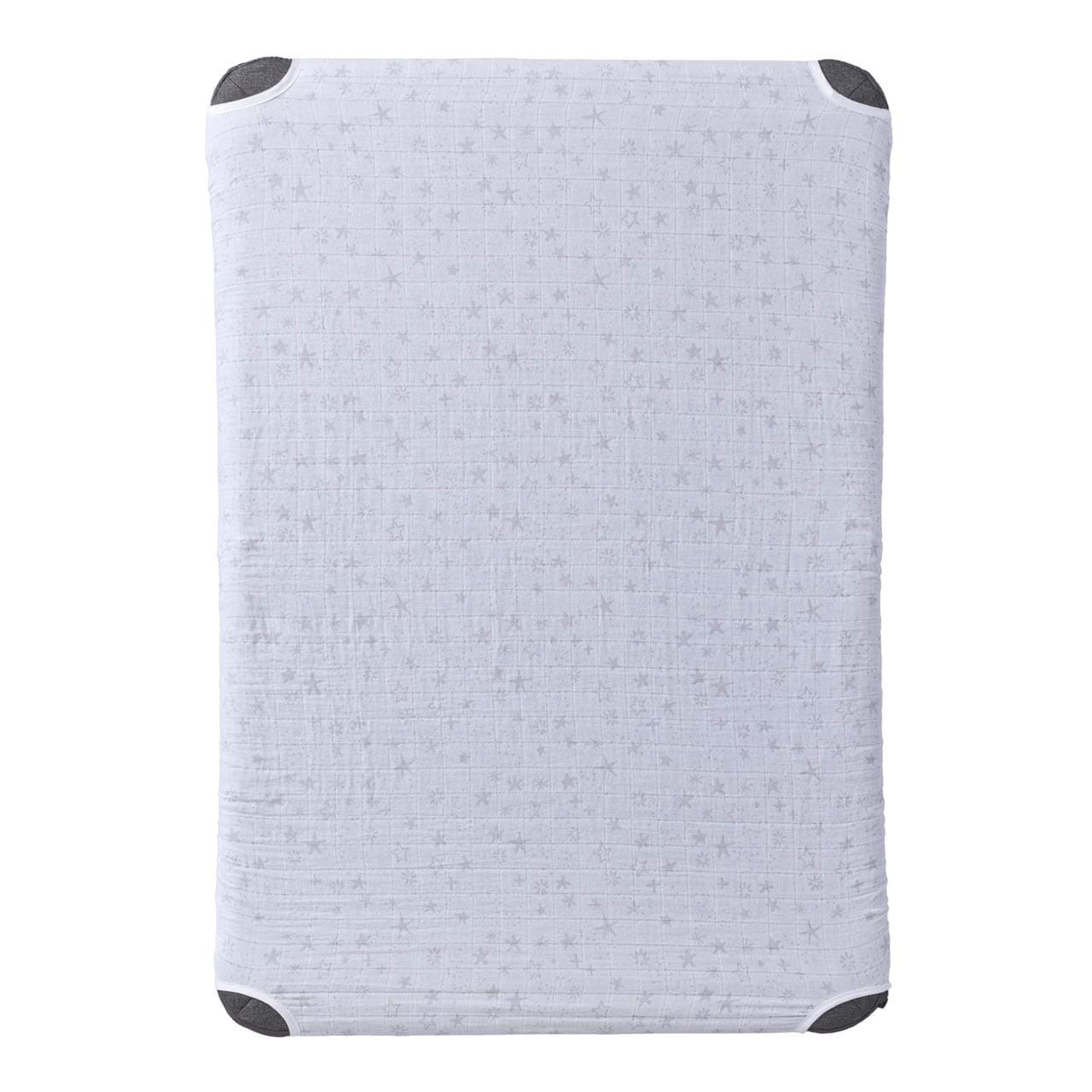 HALO (Star Print) - DreamNest Fitted Sheet - Muslin Star Print