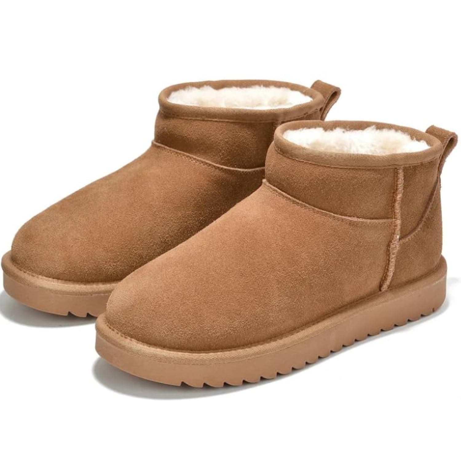 Genuine Suede Ankle Boots for Women - Water Resistant with Memory Foam Insole Winter Boots for Women - Trending Shoes & Comfortable Women's Ankle Boots (Hippy)