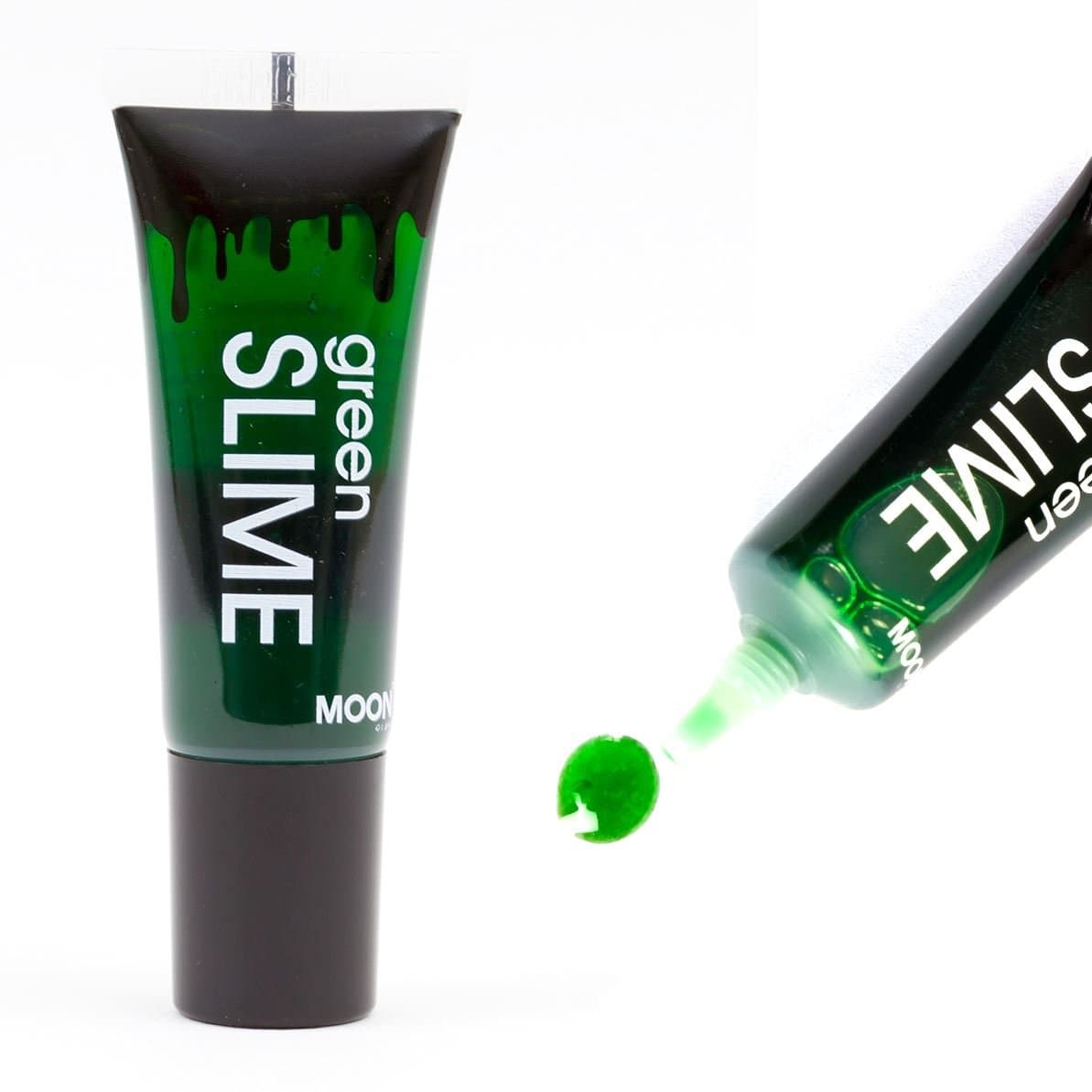Green Slime with Applicator by Moon Terror | 10ml | Fake Blood | SFX Make up for Halloween Vampire Zombie Theatre Stage | Special Effects Make up