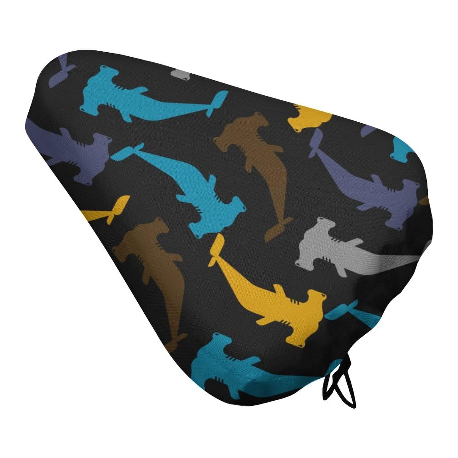 Bike Seat Cover - Festive Pink Pig Bicycle Seat Rain Cover, Waterproof Bike Cushion Seat Protector with Drawstring for Rainproof and Dust Resistant (1pcs)