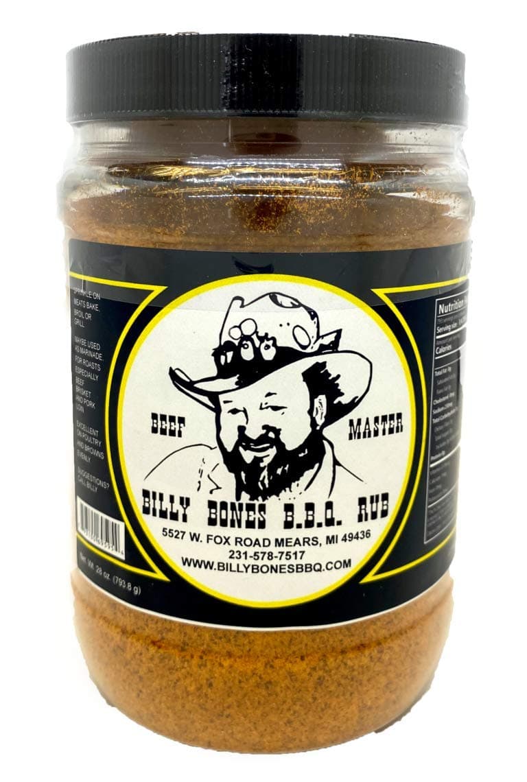 Billy Bones BBQ Award Winning Dry Rub, Beef Master Recipe