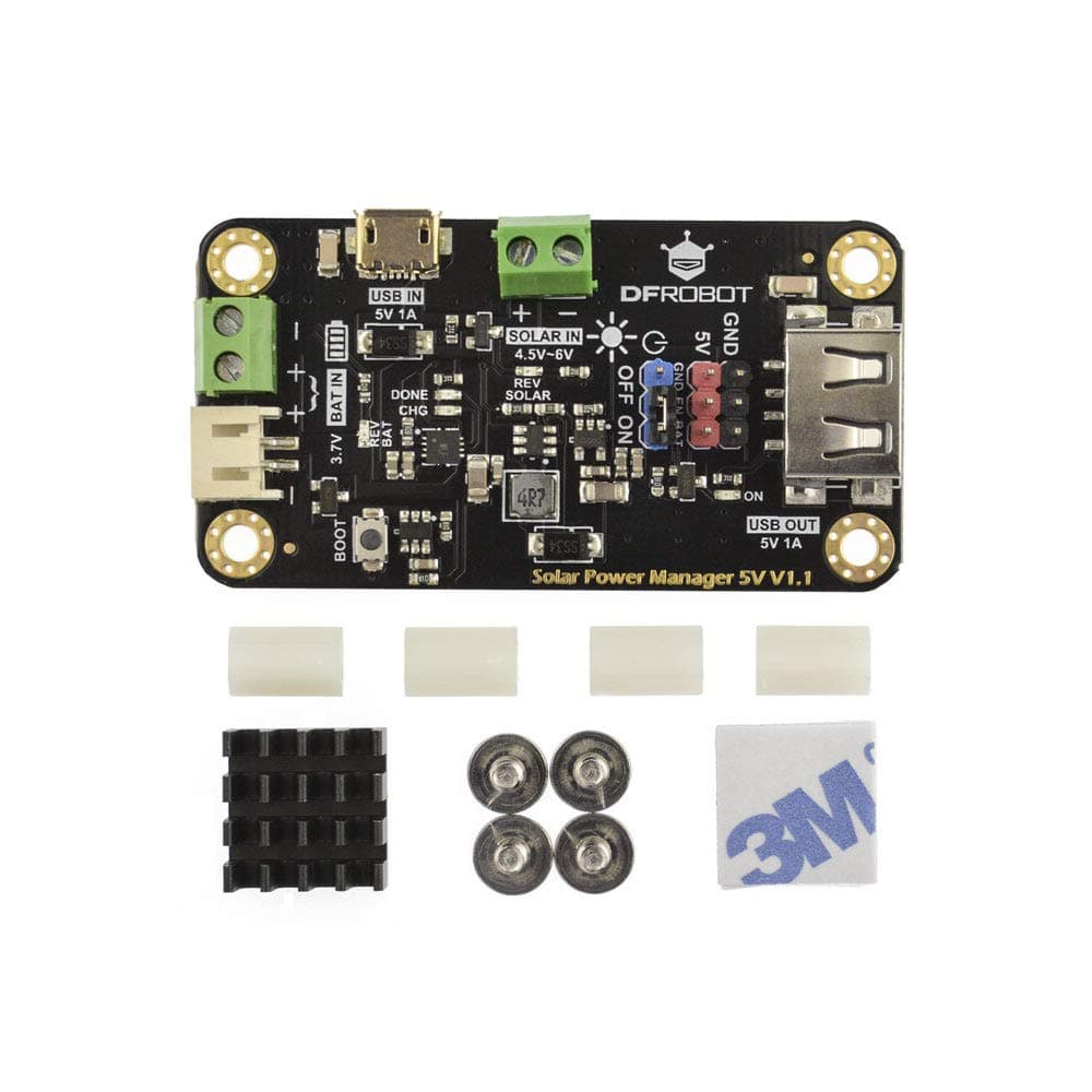 900mA MPPT Solar Panel Controller - Solar Power Manager Module for 5V Solar Panel - Support Solar Charging and USB Charging