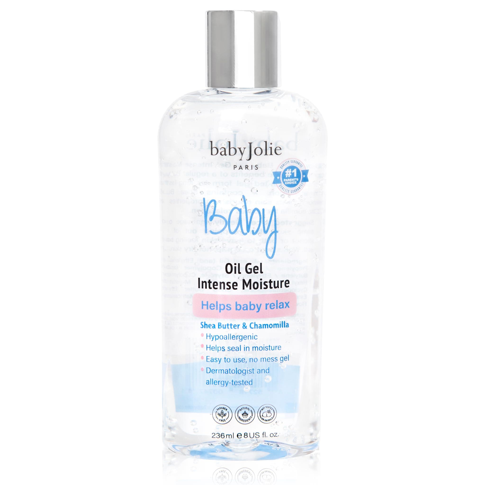 Baby Jolie Relaxing Baby Oil Gel with Shea Butter & Camomile Intensive Moisture 8Oz