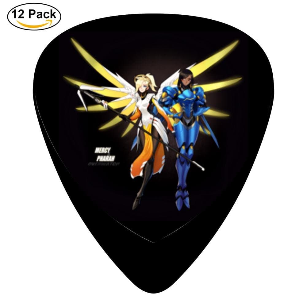 Chono 12-pack Overwatch Mercy and Pharah Guitar Picks Plectrums for Guitar Bass
