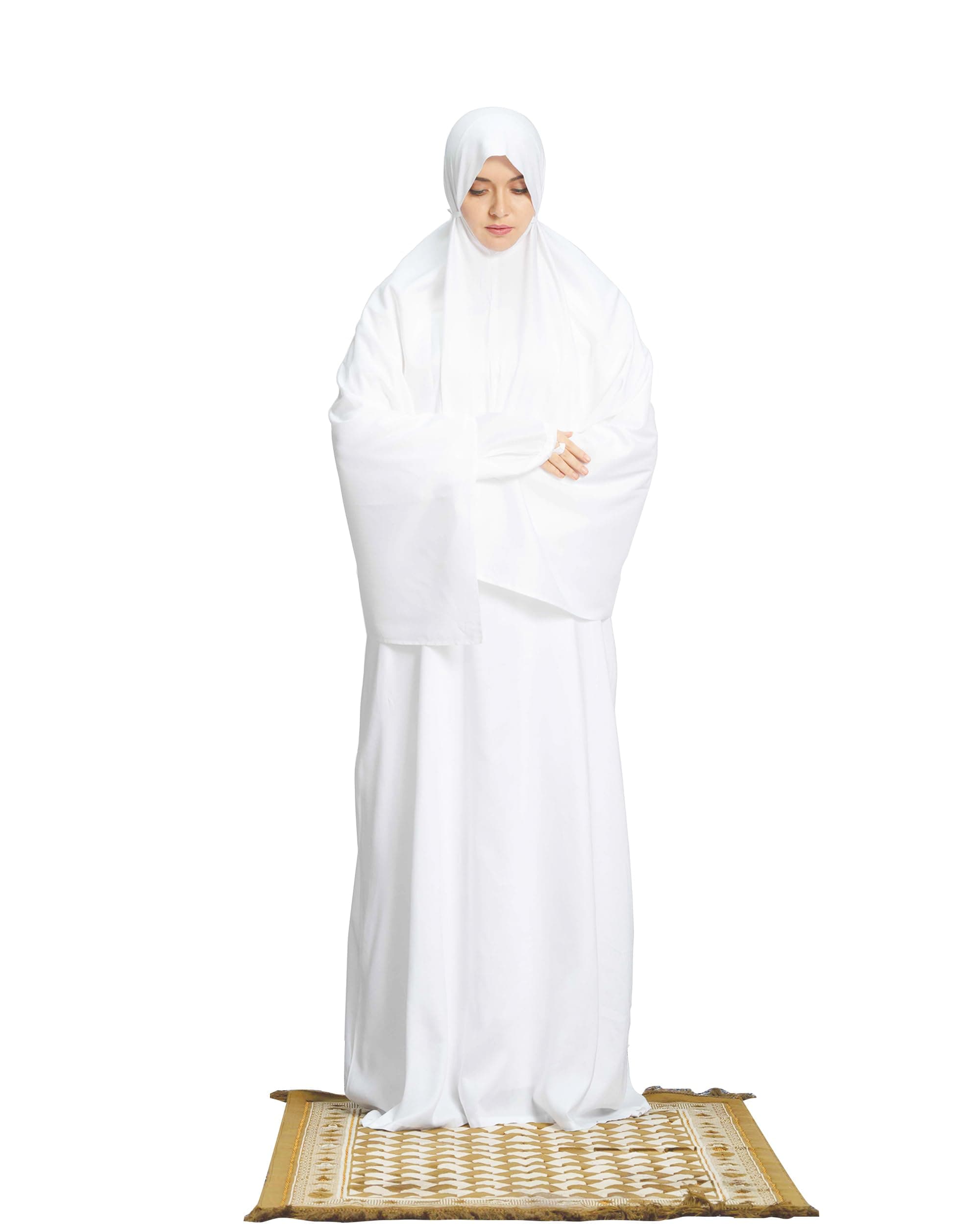 MeharHijab's Namazi Prayer Dress 100%Viscos Feel good Fabric White