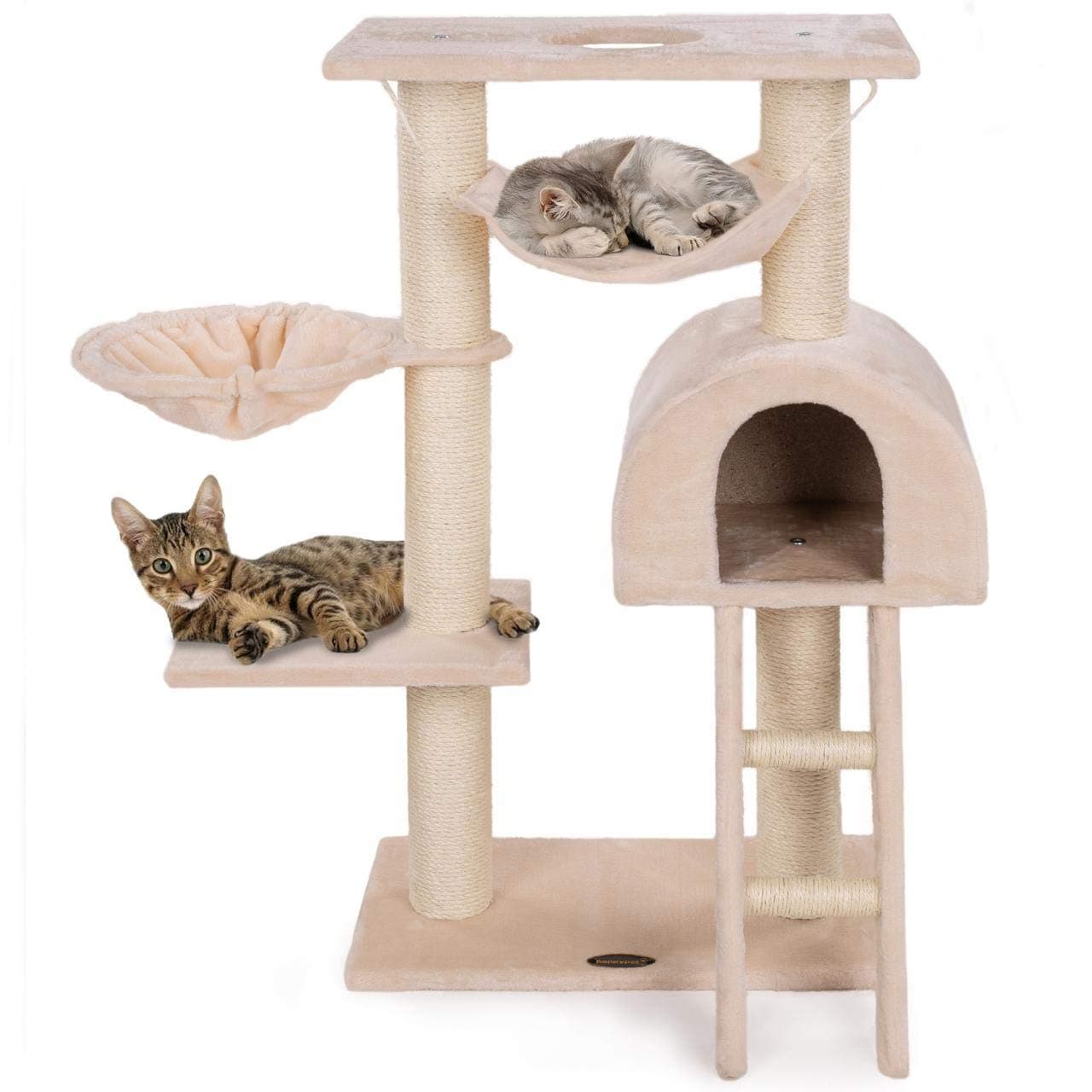 Cat Tree scratch tree CAT018 medium-sized 100 cm Beige