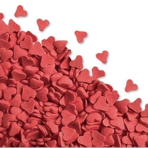 50gr Red Heart Sugar Sprinkles