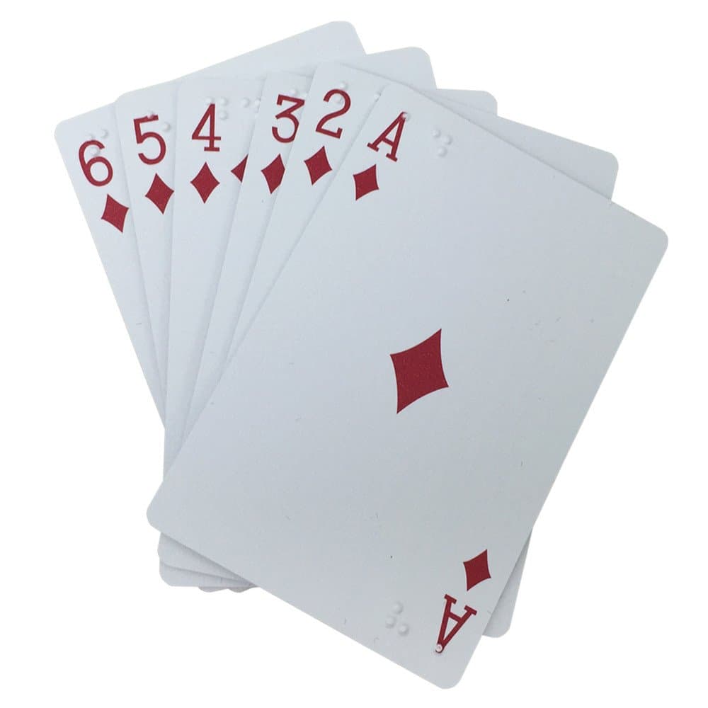 VSONE Plastic Braille Playing Cards