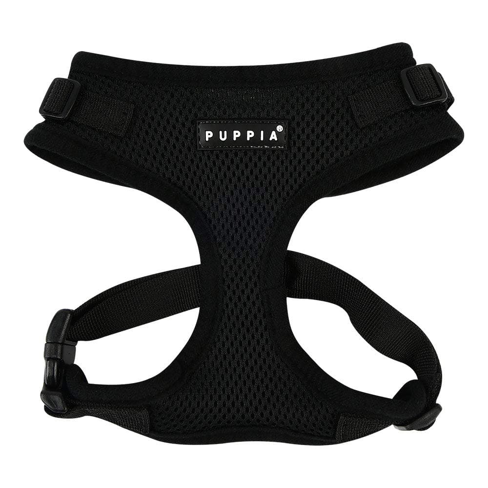 Ritefit Dog Harness small dog and medium dog harness - Adjustable and Super soft in many colours - Also usable as Puppy Harness - Anti Pull Dog Lead, Black, M