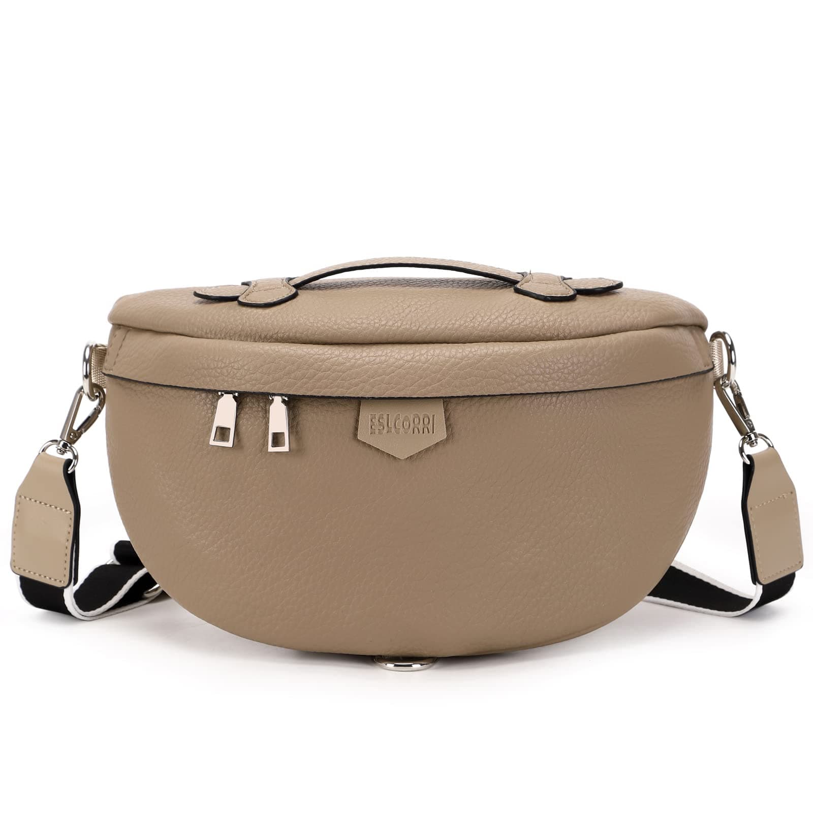 - Eslcorri Crossbody Bags for Women - Fashion Sling Purse Shoulder Bag Fanny Pack Leather Causal Chest Bum Bag Cross Body Purse