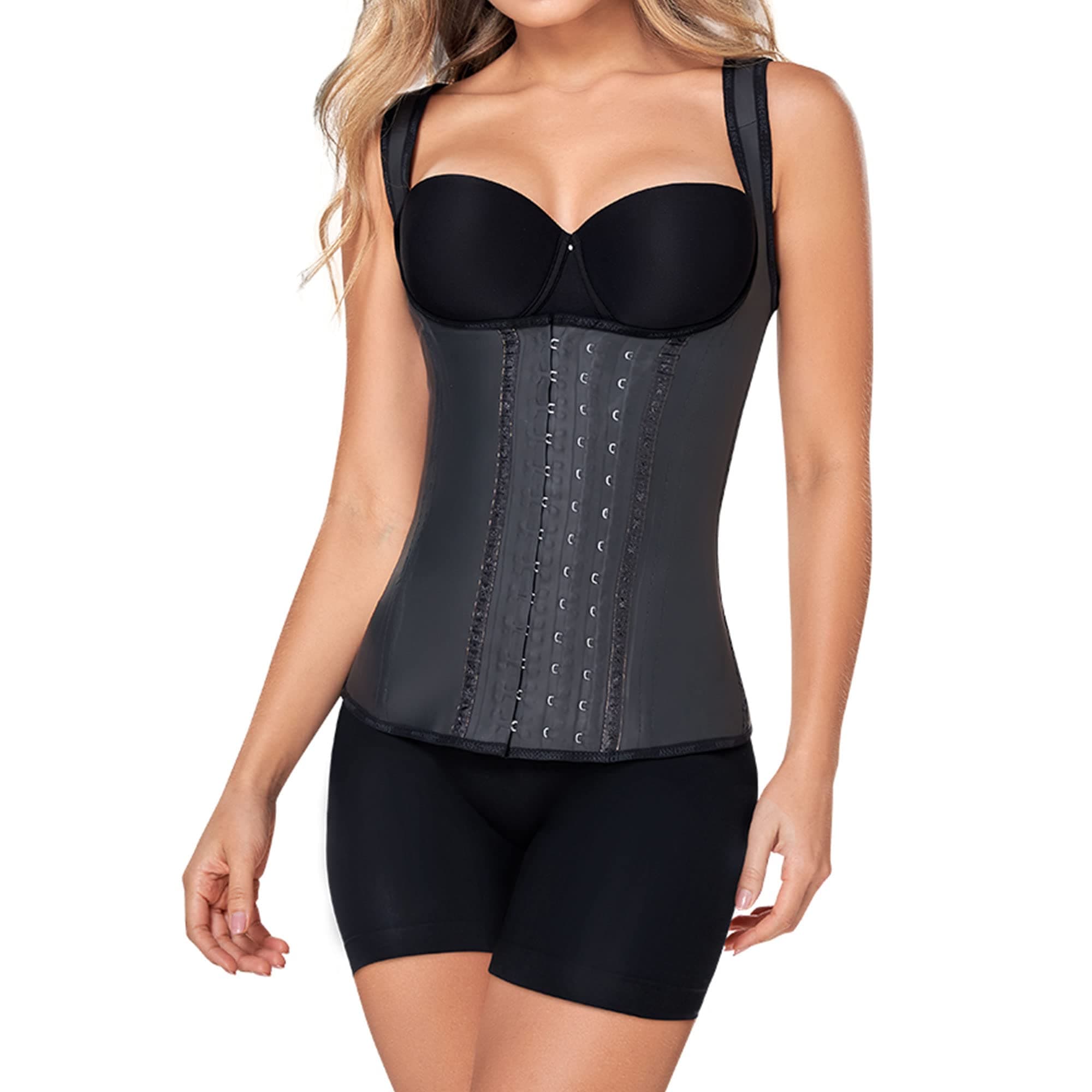 Ann Chery Vest Latex 2027 with Guarana Slimming Gel. Waist Trainer Girdle Faja Colombiana. Waist Cincher