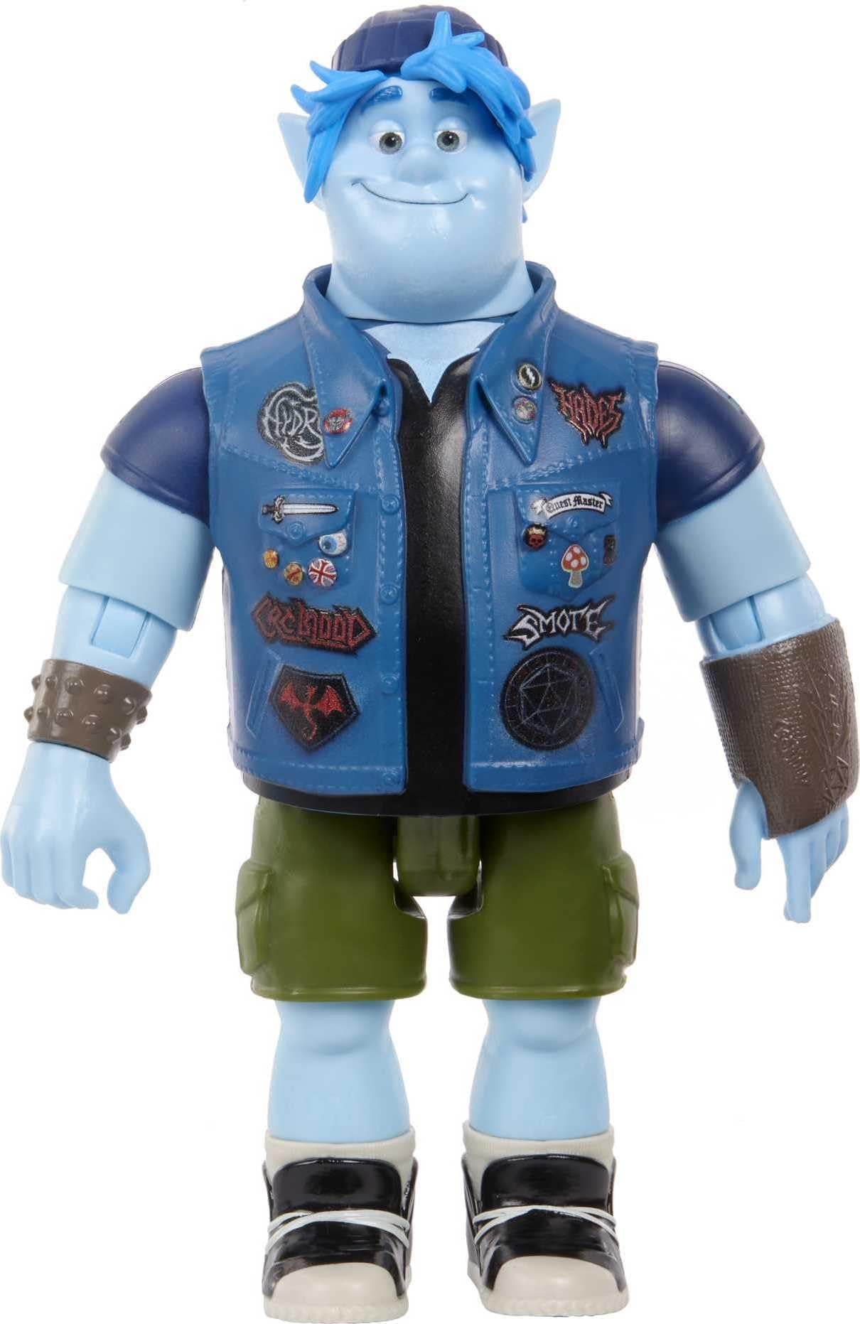 Mattel Disney Pixar Onward Action Figure, Barley Lightfoot Collectible Toy in Signature Elf Look, 7-inch with Movable Joints