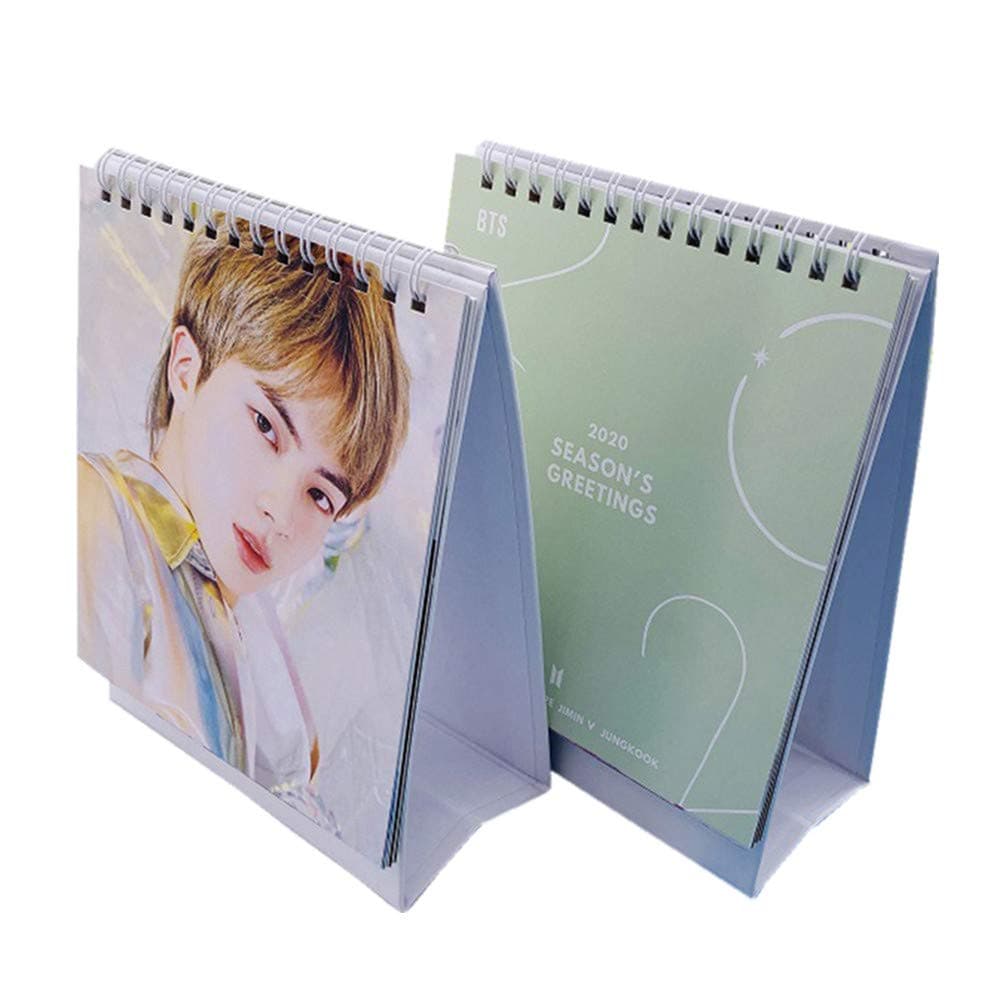 Kunandroc BTS Worild Tour 'Love Yourself: Speak Yourself' Photo Small Desk Calendar 2020, BTS 2020 Desk Calendar, Great Gift for BTS Army Style 4